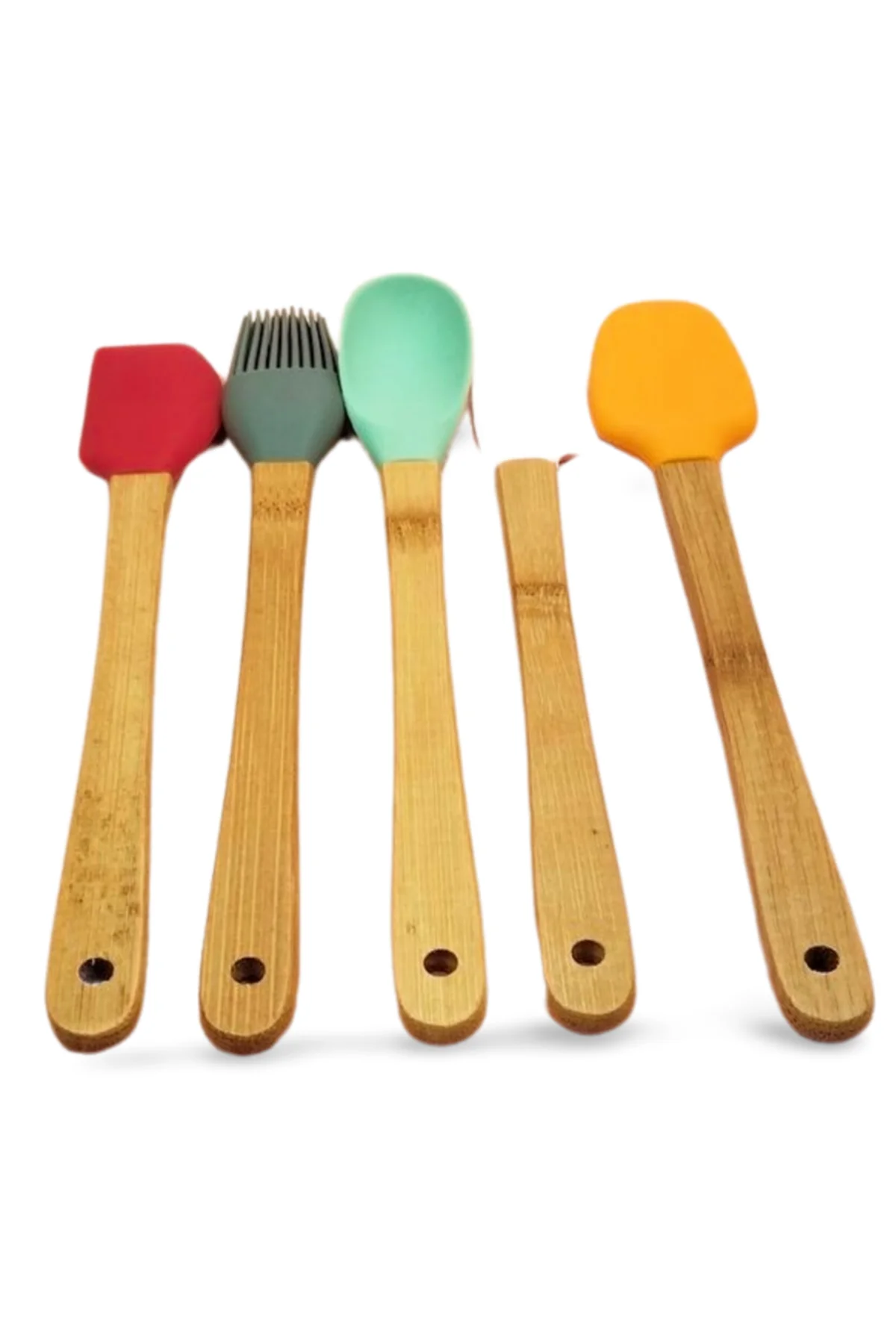 5 parça Silikon Kaşık ve Servis Takımı 20 cm - Just Cheap Store Görsel 2