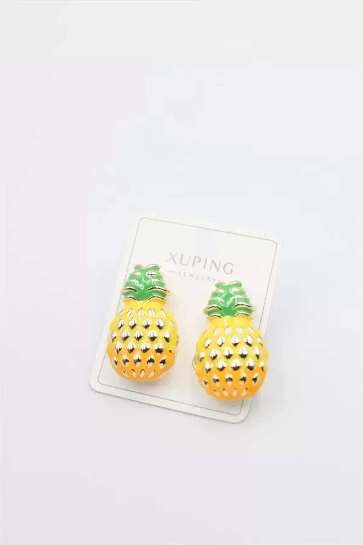 Mineli Ananas Küpe - Altın - Just Cheap Store Görsel 2