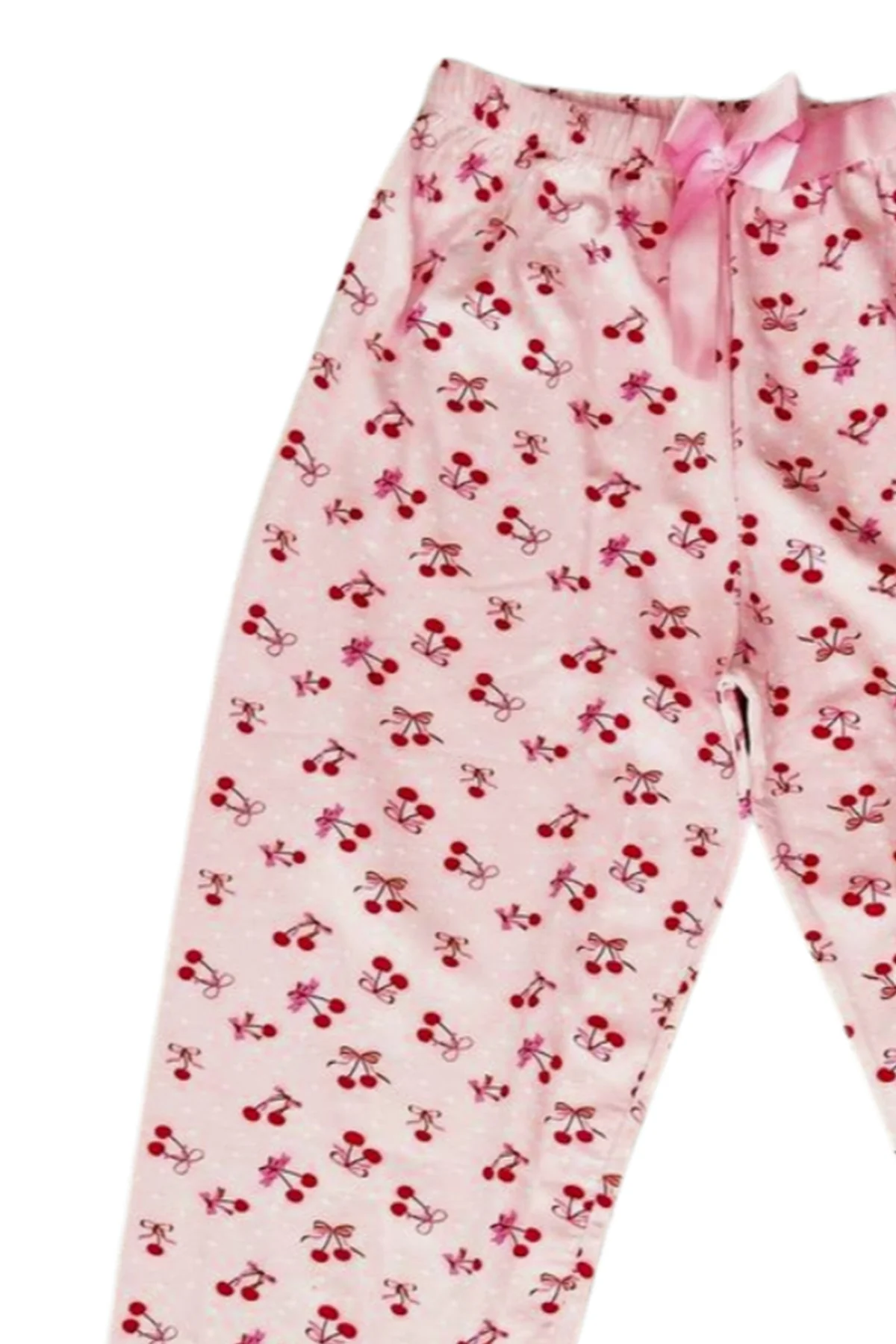 Beli Lastikli Mevsimlik Viskon Penye Pantolon Pembe - Just Cheap Store Görsel 3