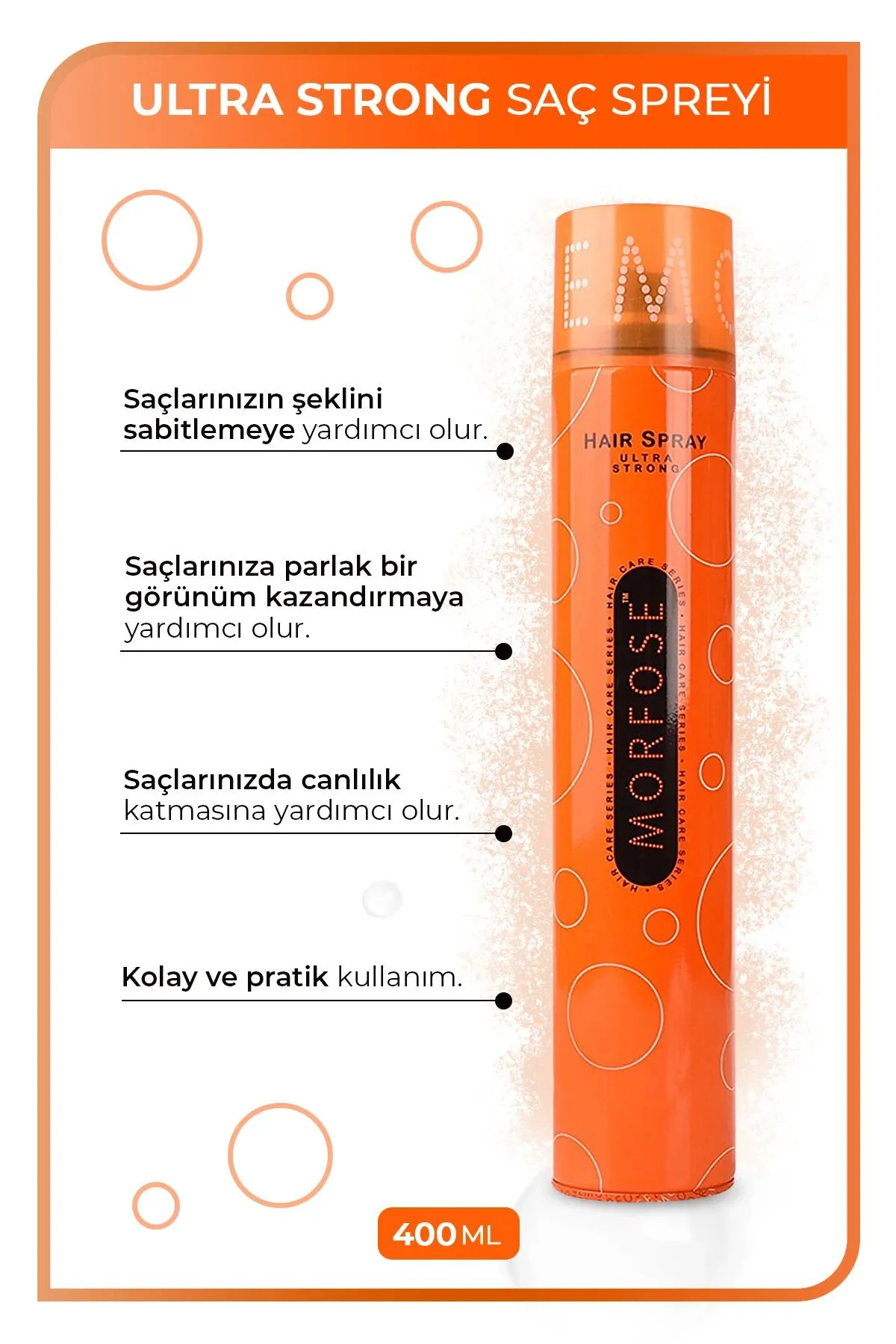 Ultra Strong Saç Spreyi 400 ML - mrfs - Just Cheap Store Görsel 4