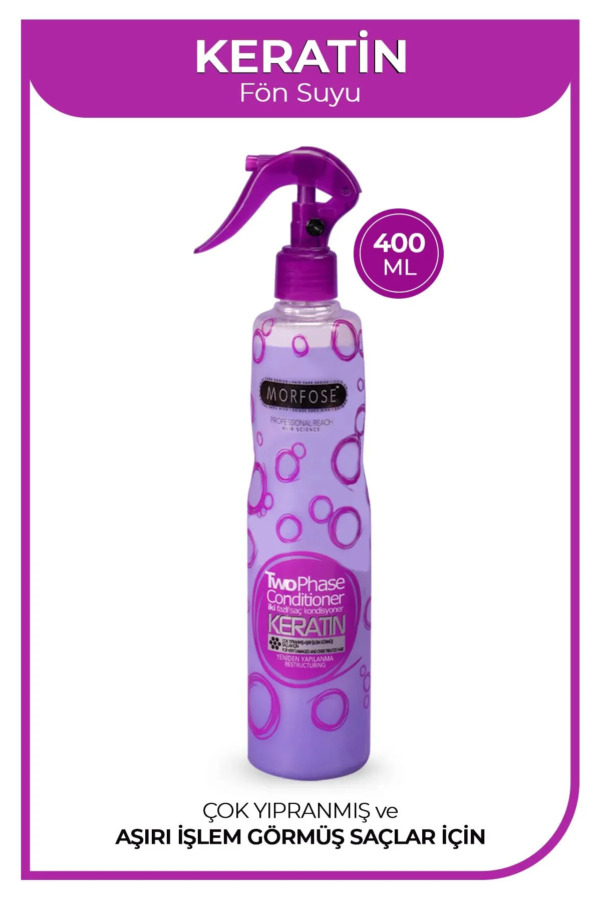 Keratin Çift Fazlı Kondisyoner Fön Suyu 400 ML - mrfs - Just Cheap Store Görsel 5