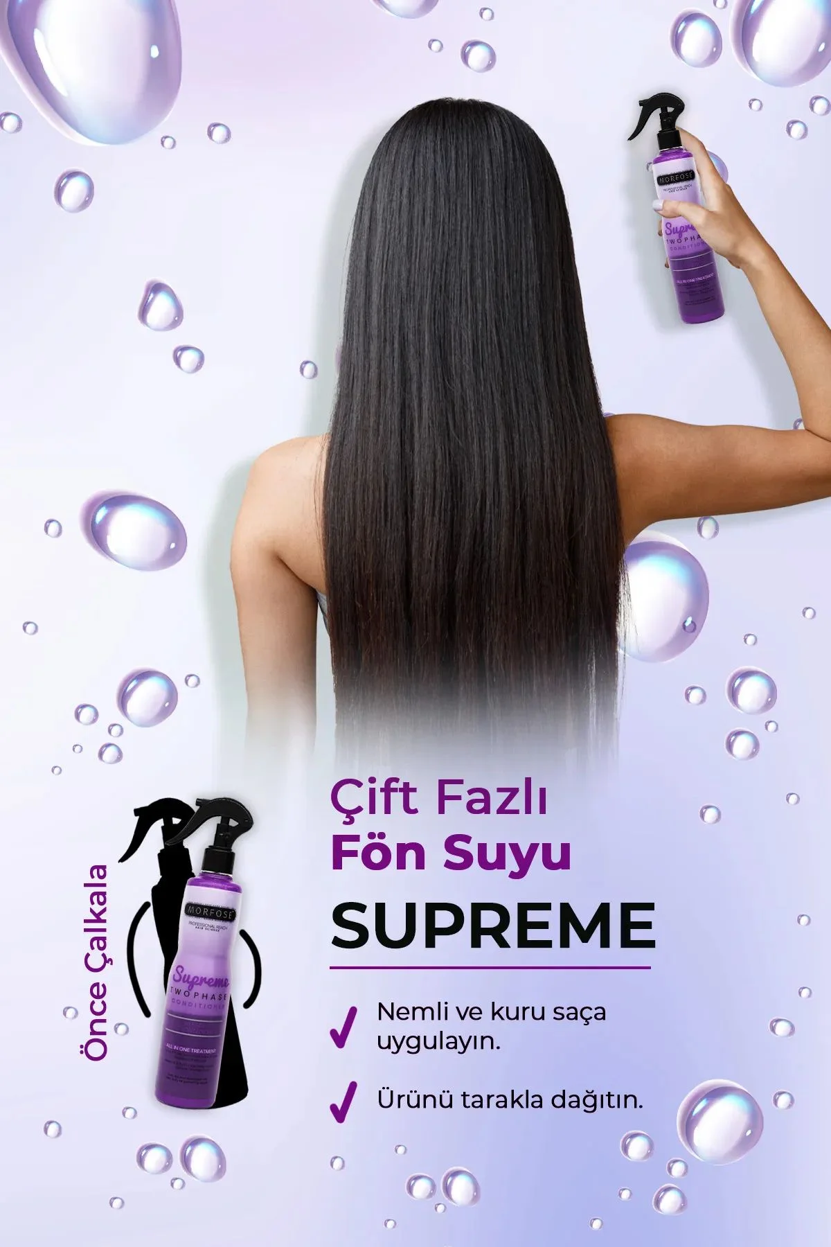 Çift Fazlı Supreme Kondisyoner Fön Suyu 400 ML - mrfs - Just Cheap Store Görsel 4