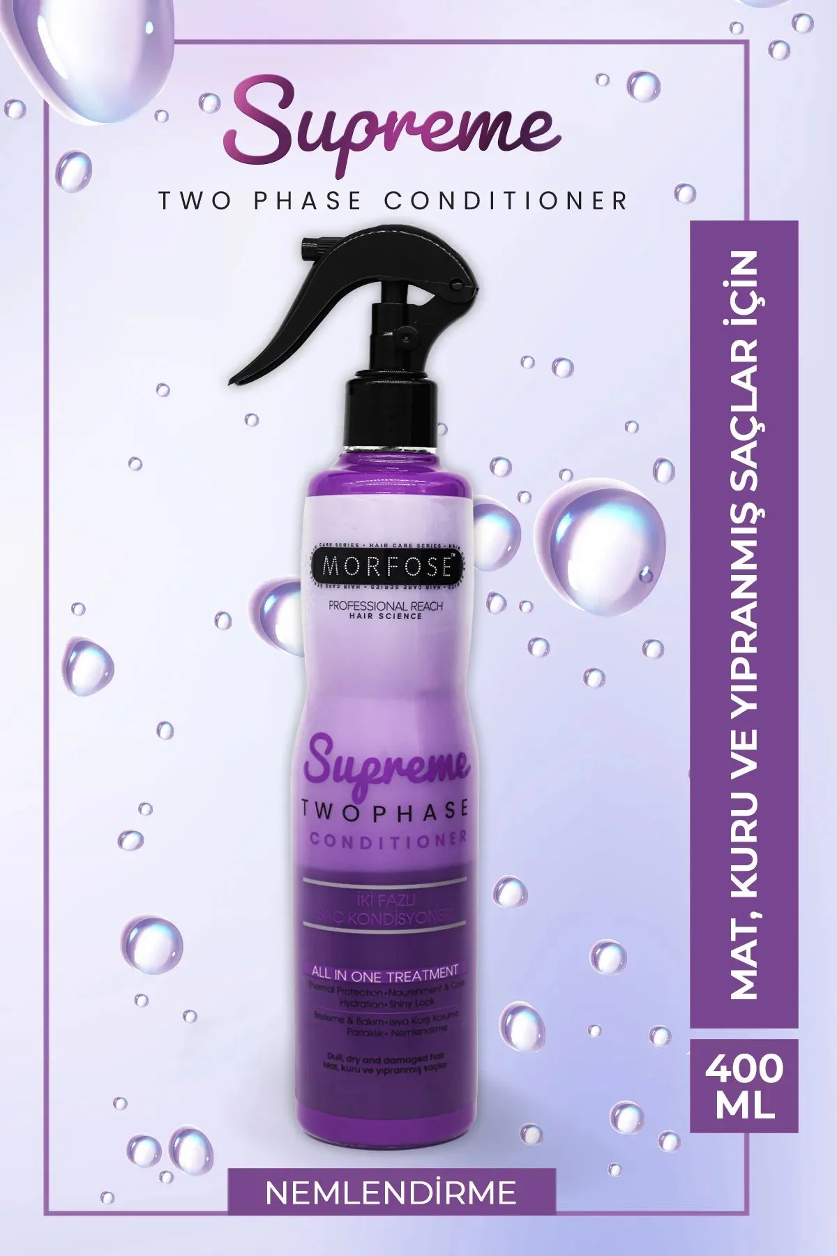 Çift Fazlı Supreme Kondisyoner Fön Suyu 400 ML - mrfs - Just Cheap Store Görsel 5
