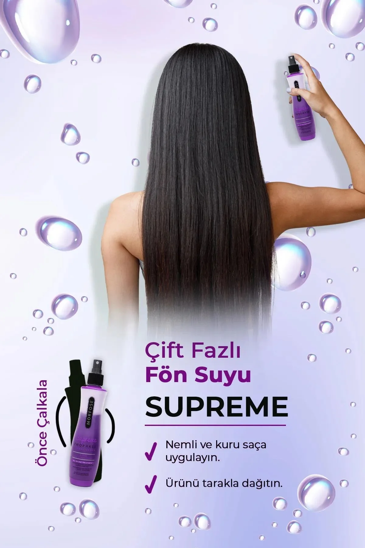 Çift Fazlı Supreme Kondisyoner Fön Suyu 240 ML - mrfs - Just Cheap Store Görsel 4