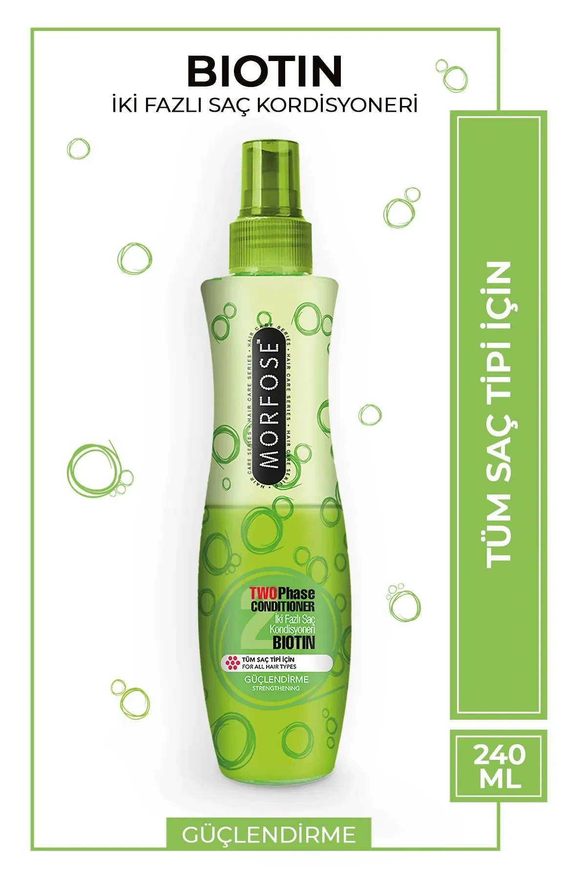 Biotin Çift Fazlı Saç Kondisyoner Fön Suyu 240 ML - mrfs - Just Cheap Store Görsel 2