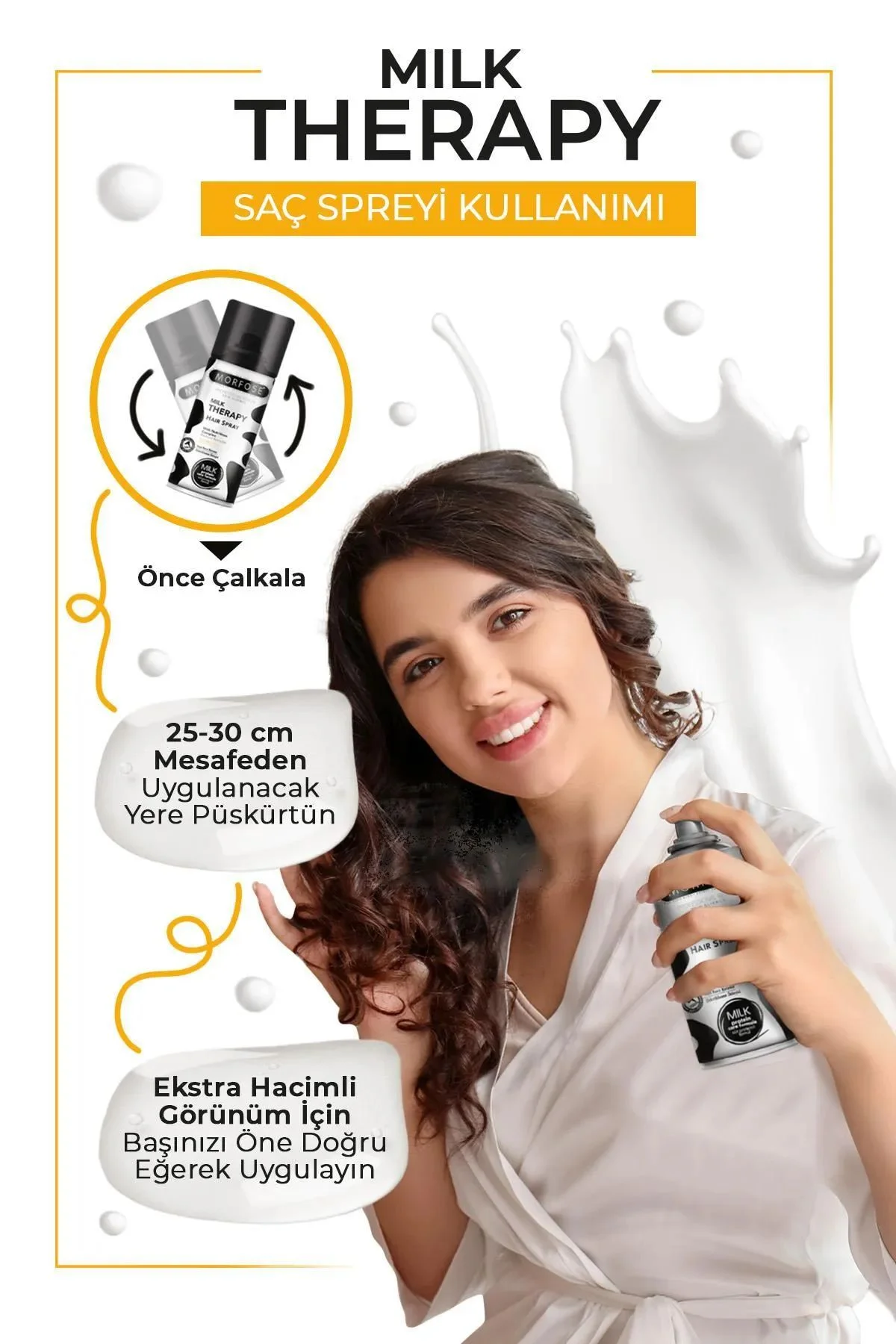 Milk Therapy Saç Spreyi 75 ML - Besleyici Koruyucu Etki - mrfs - Just Cheap Store Görsel 4