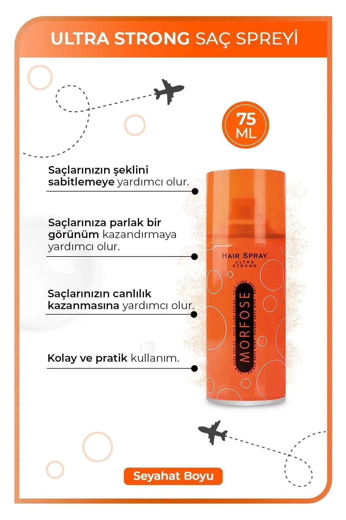Ultra Strong Saç Spreyi 75 ML - Güçlü Tutuş - mrfs - Just Cheap Store Görsel 3