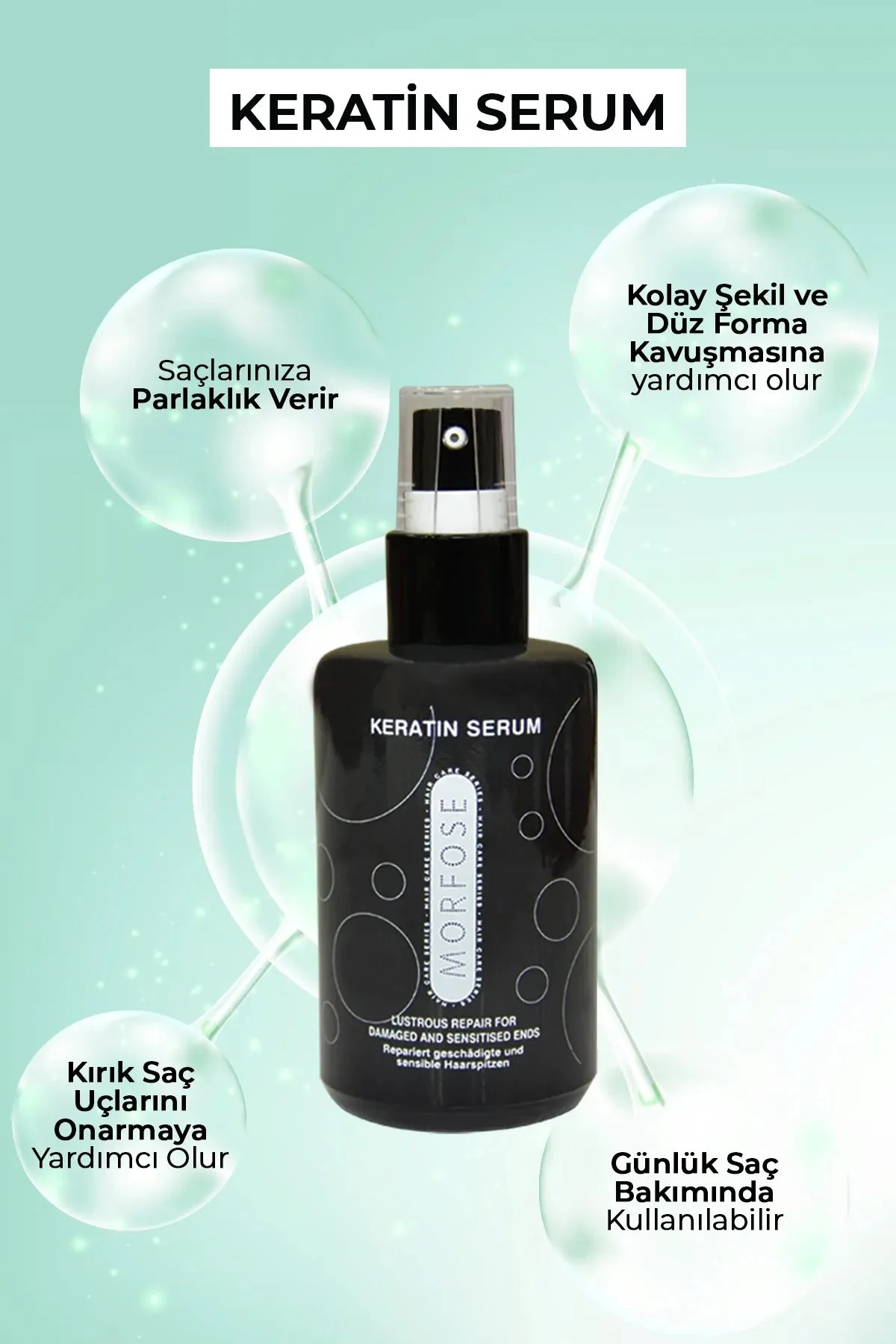 Keratin Saç Serumu 75 ML - Yıpranmış Saçlar için - mrfs - Just Cheap Store Görsel 3
