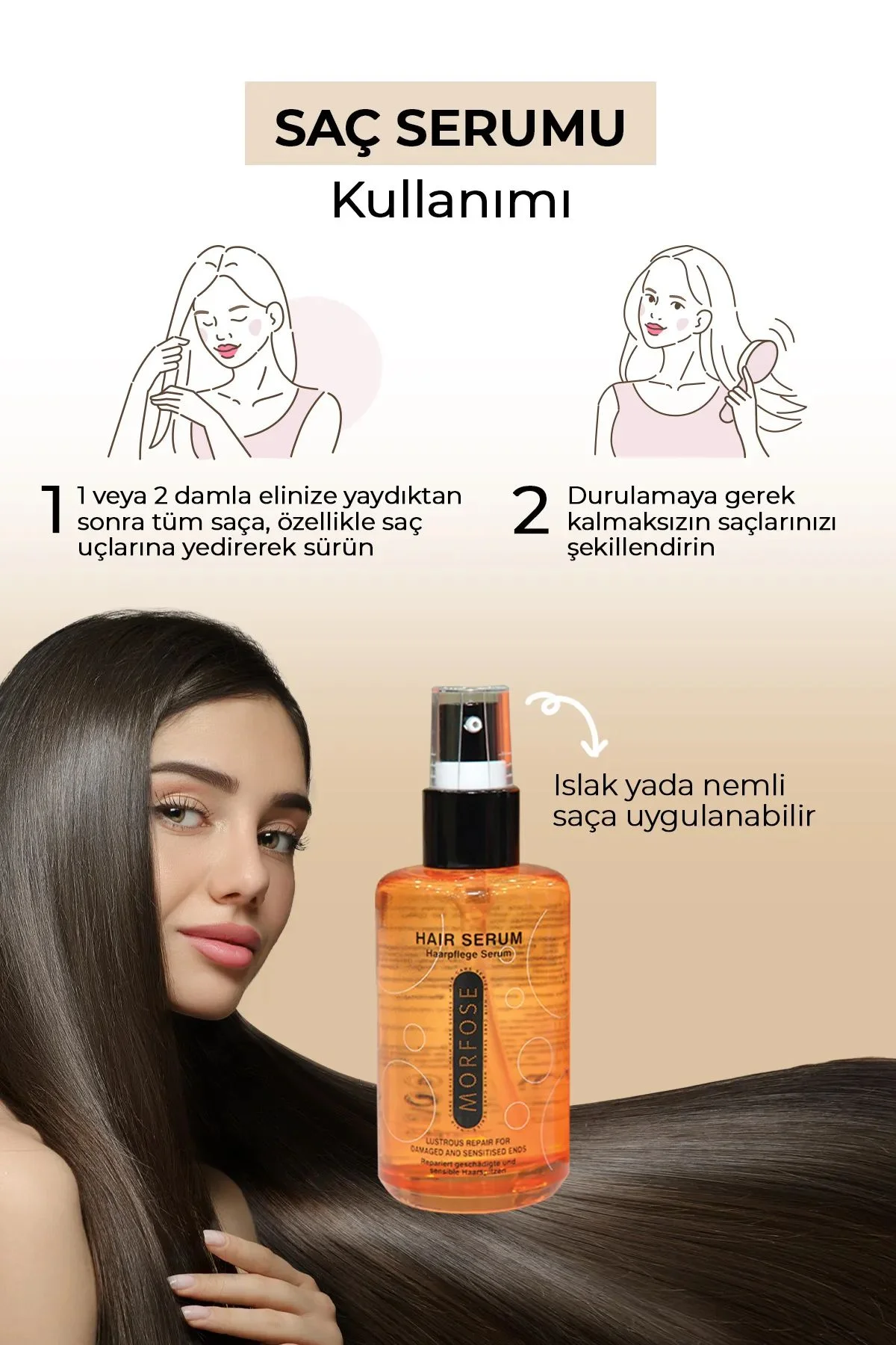 Argan Saç Serumu 75 ML - Boyalı ve Röfleli Saçlar - mrfs - Just Cheap Store Görsel 4