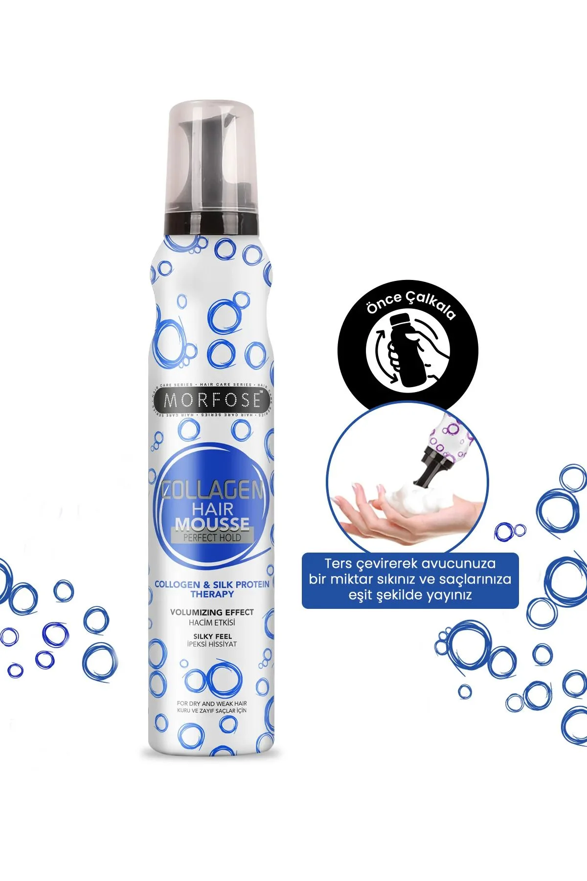 Kolajen Saç Köpük 200 ML - Besleyici Parlak Görünüm - mrfs - Just Cheap Store Görsel 4