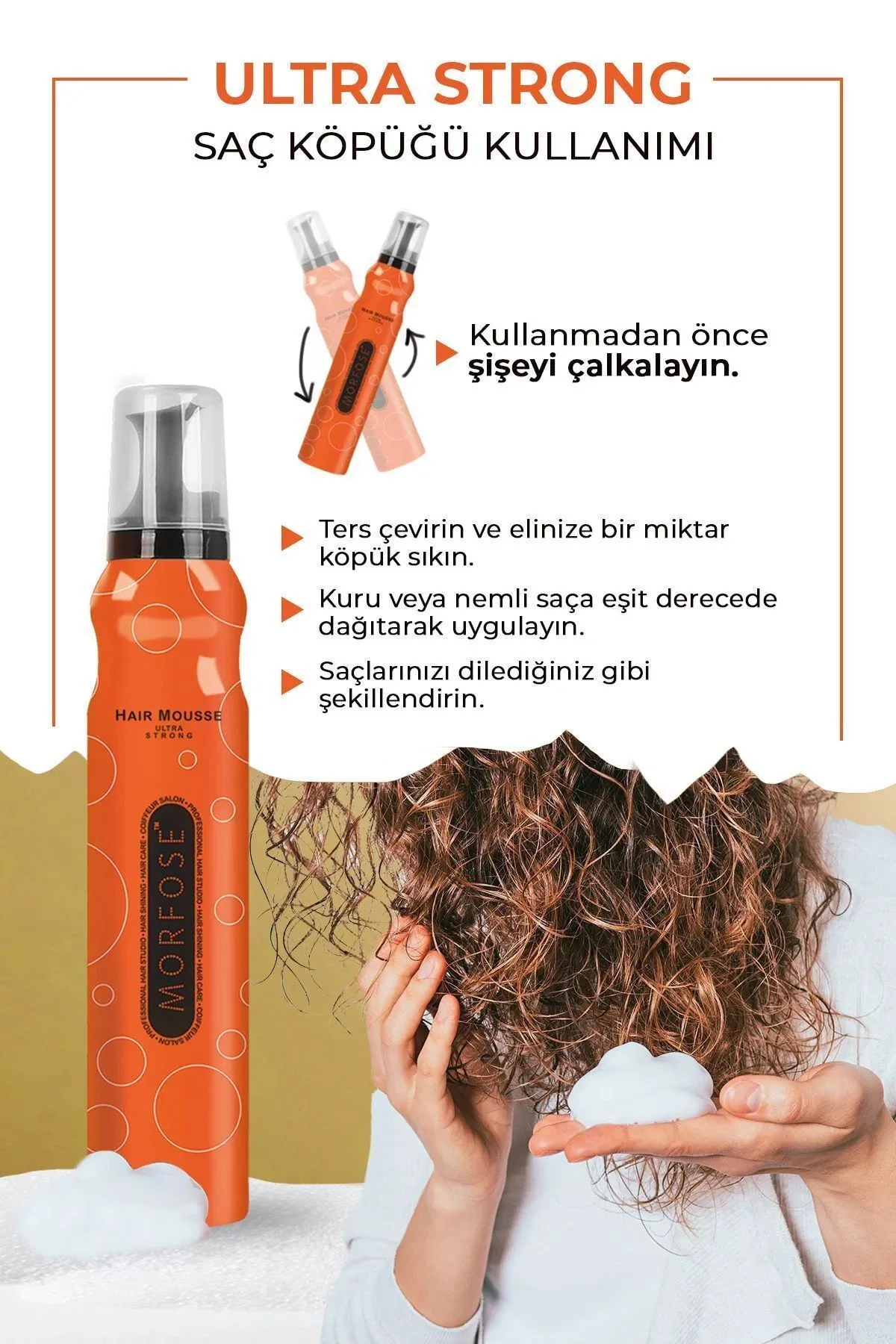 Ultra Strong Saç Köpük 200 ML - Ultra Güçlü Tutuş - mrfs - Just Cheap Store Görsel 3