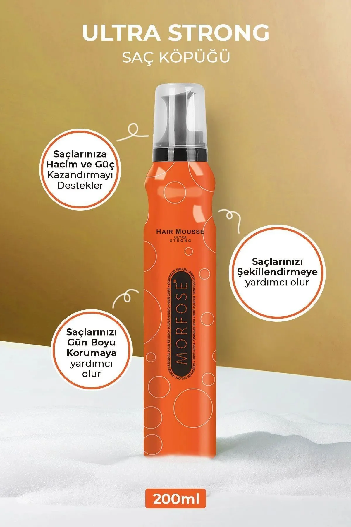 Ultra Strong Saç Köpük 200 ML - Ultra Güçlü Tutuş - mrfs - Just Cheap Store Görsel 4