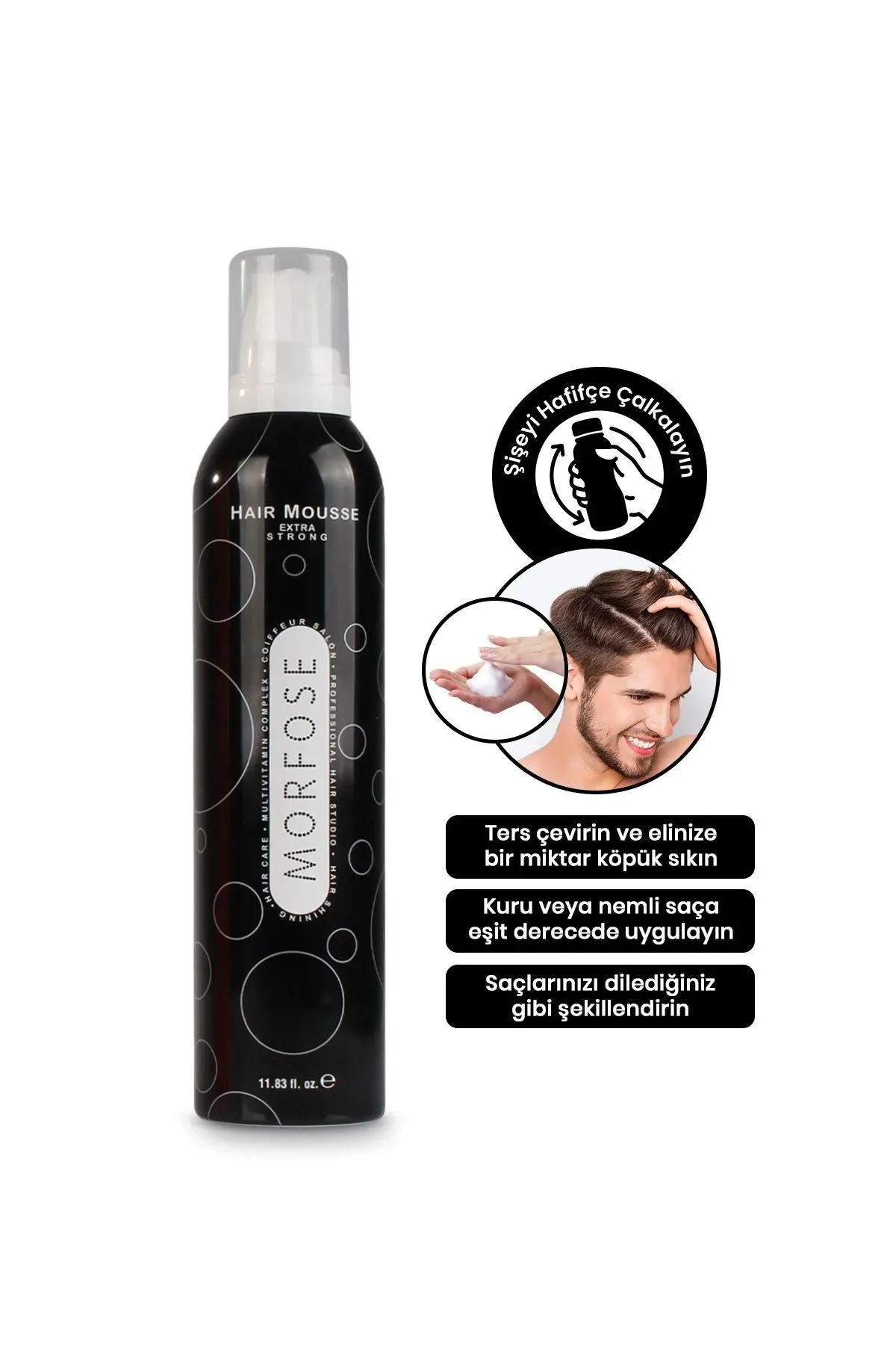 Extra Strong Saç Köpük 350 ML - Ekstra Güçlü Tutuş - mrfs - Just Cheap Store Görsel 4