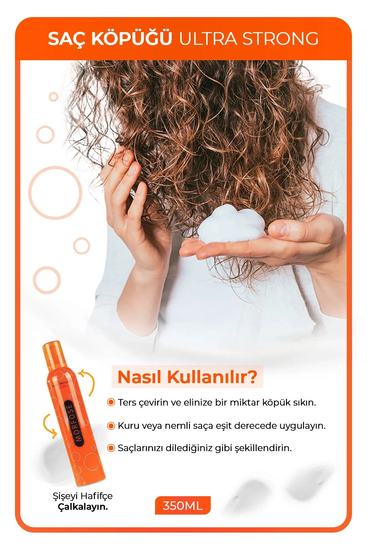 Ultra Strong Saç Köpük 350 ML - Ultra Güçlü Tutuş - mrfs - Just Cheap Store Görsel 4
