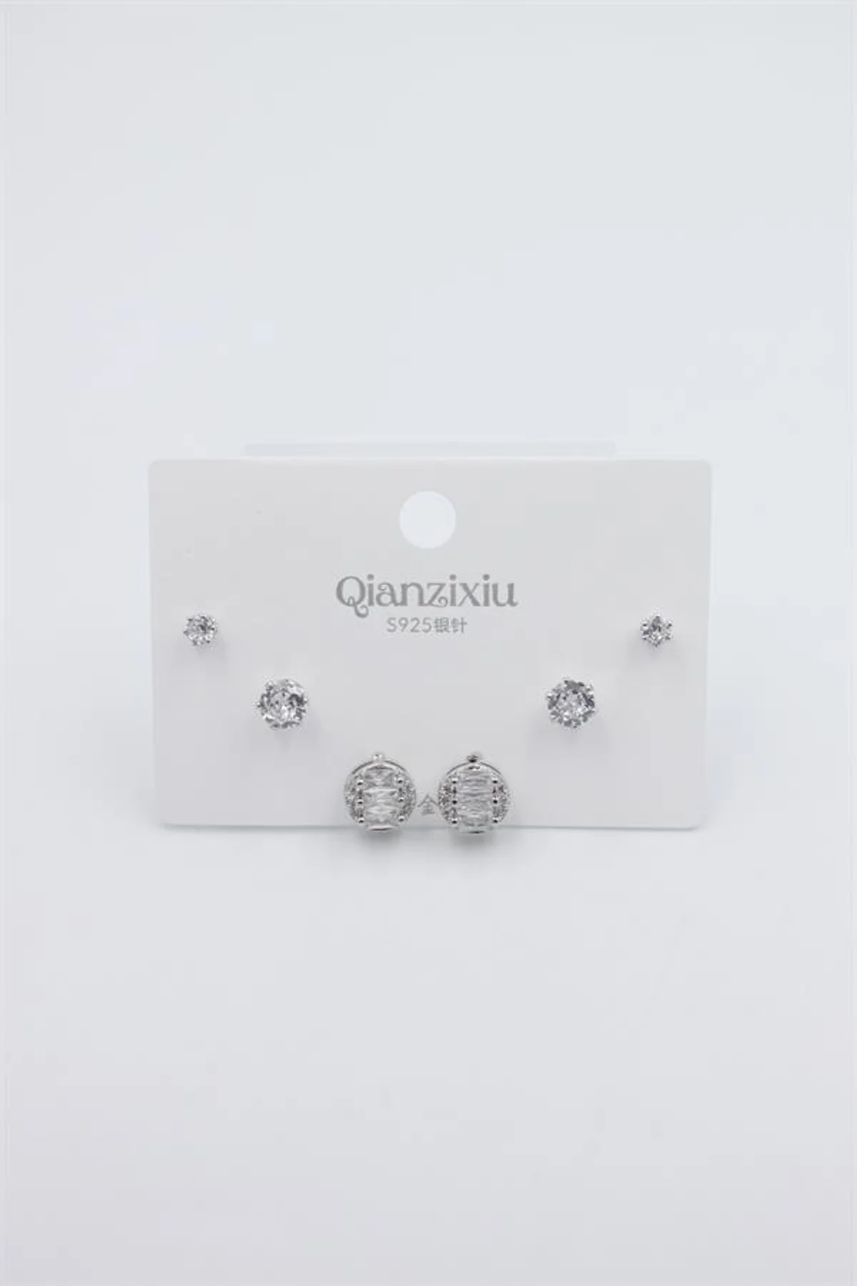 Çoklu Set Küpe - Gümüş