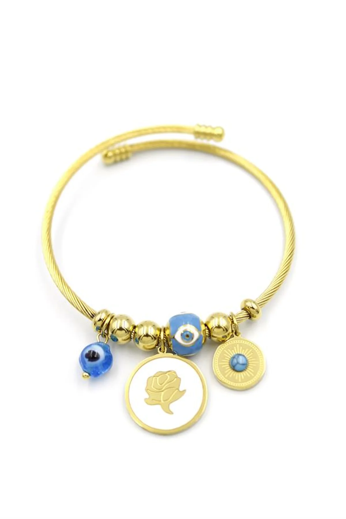 Gül Charm Bilezik - Altın - Just Cheap Store Görsel 3