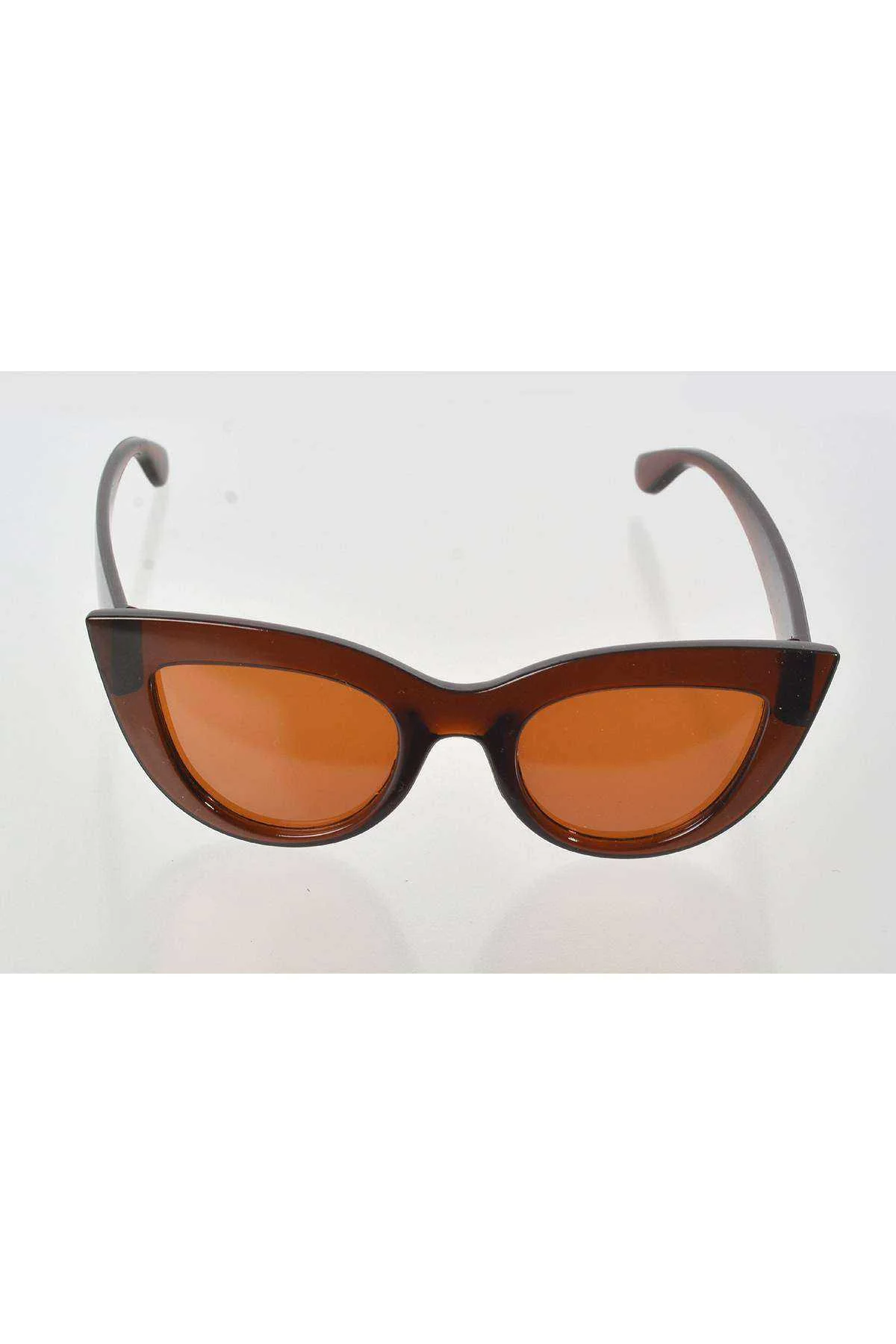 Kahverengi Çerçeve Cat Eye Kadın Güneş Gözlüğü - Moda Gözlük - Just Cheap Store Görsel 5