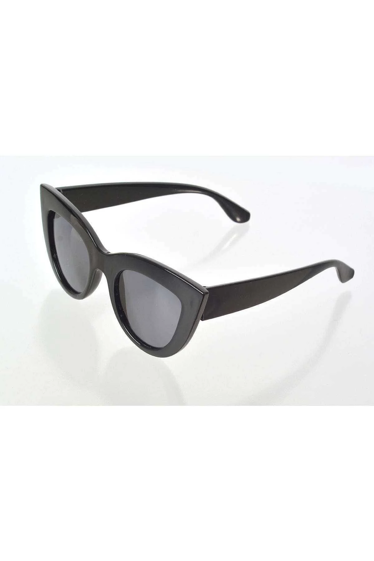 Siyah Çerçeve Cat Eye Kadın Güneş Gözlüğü - Moda Gözlük - Just Cheap Store Görsel 3