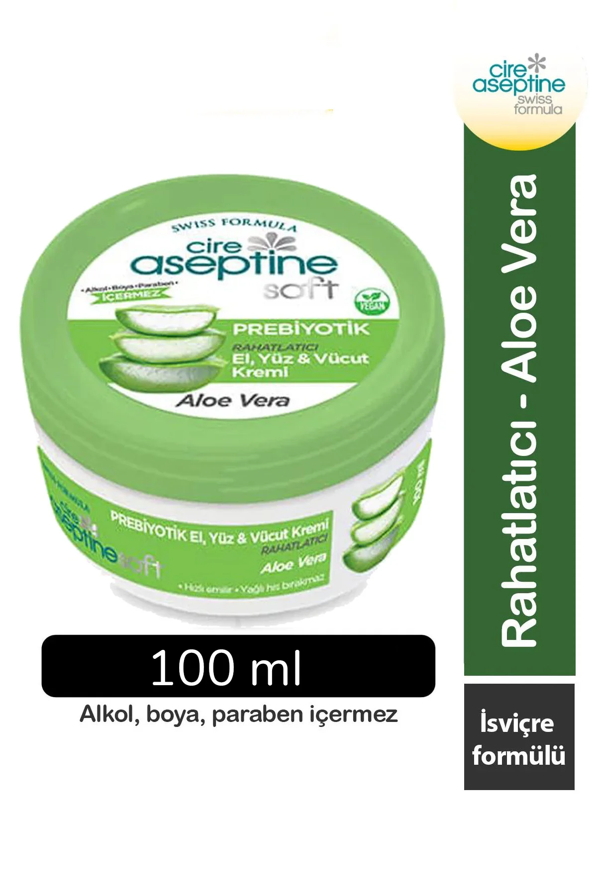 Cire Aseptine Soft Aloe Vera Özlü Yatıştırıcı Besleyici Prebiyotikli Krem 100 ml - Just Cheap Store Görsel 4