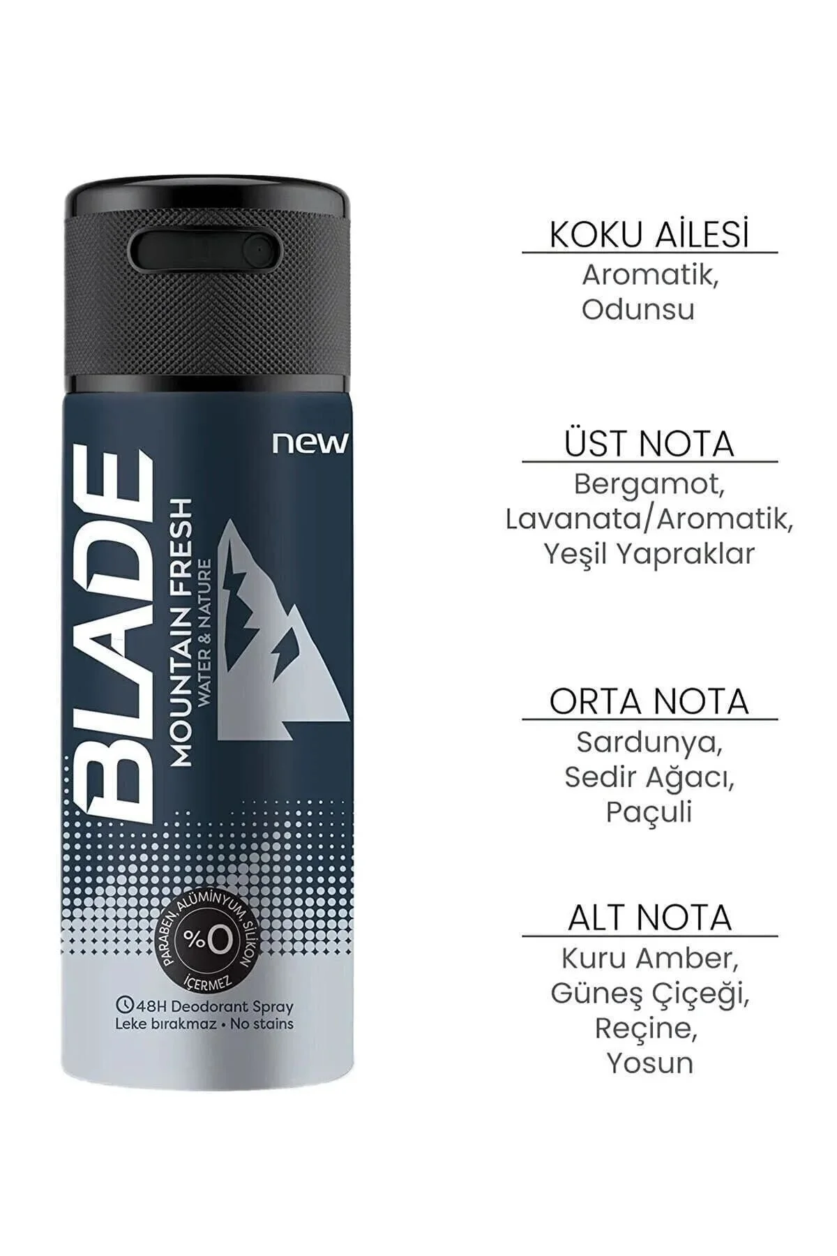 Mountain Fresh Erkek Deodorant 150ml Leke Bırakmaz - Just Cheap Store Görsel 2