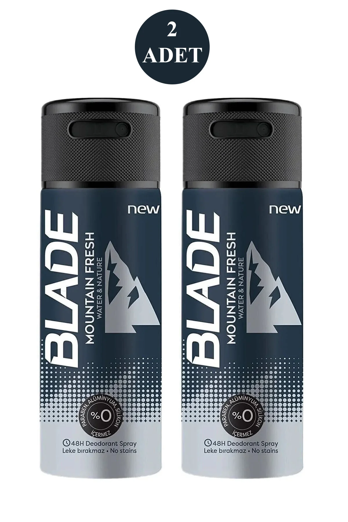 2 Adet Mountain Fresh Erkek Deodorant 150ml Leke Bırakmaz - Just Cheap Store Görsel 2