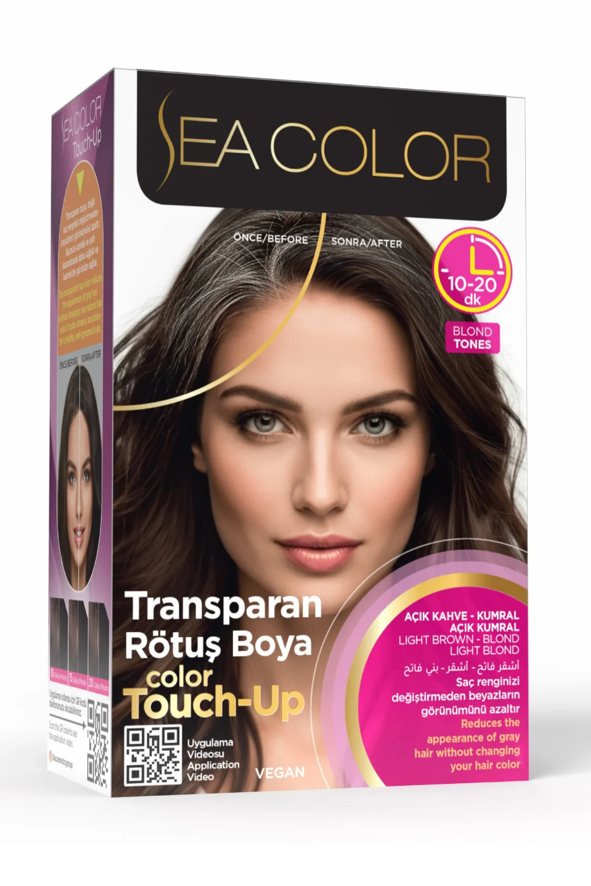 Transparan Rötüş Boyası Açık Kahve Kumral Açık Kumral - Just Cheap Store Görsel 2