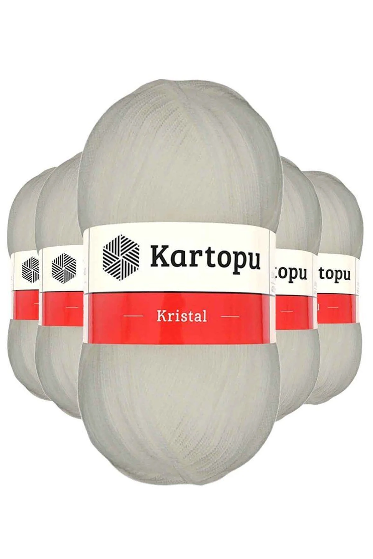 5 Adet Kristal Çift Katlı El Örgü Lif İpi Ekru K013 - Just Cheap Store Görsel 2