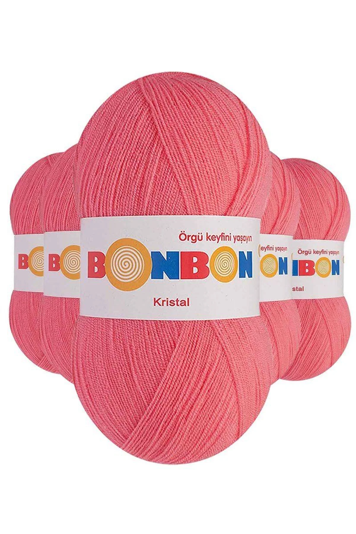 5 Adet Kristal El Örgü Lif İpi Pembe 98230 - Just Cheap Store Görsel 2
