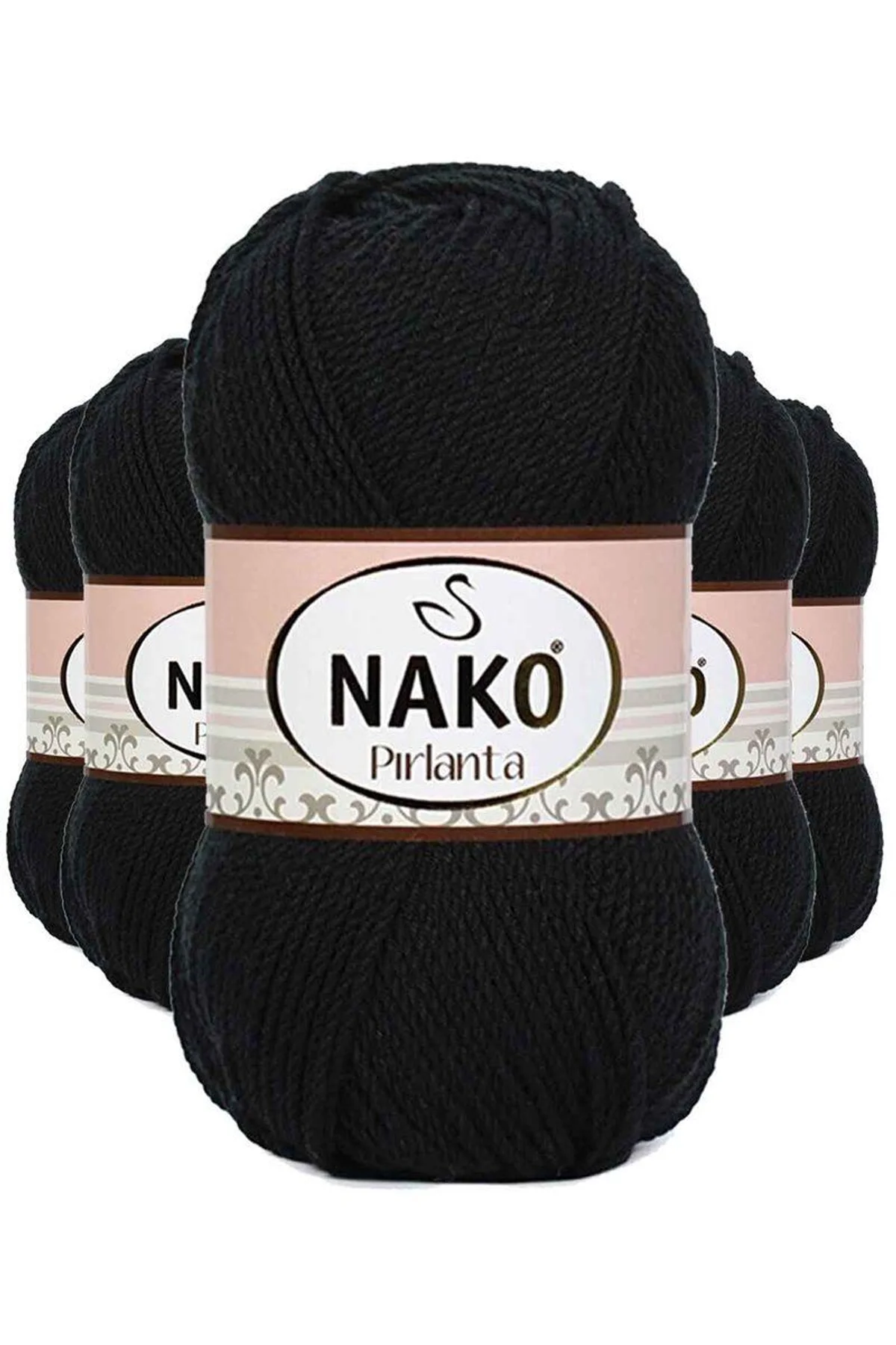 5 Adet Pırlanta Amigurumi El Örgü İpi Yünü Siyah 217 - Just Cheap Store Görsel 2