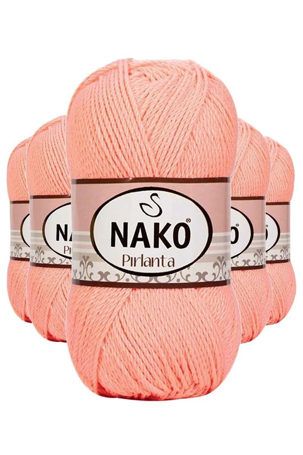 5 Adet Pırlanta Amigurumi El Örgü İpi Yünü Somon 3148 - Just Cheap Store Görsel 2