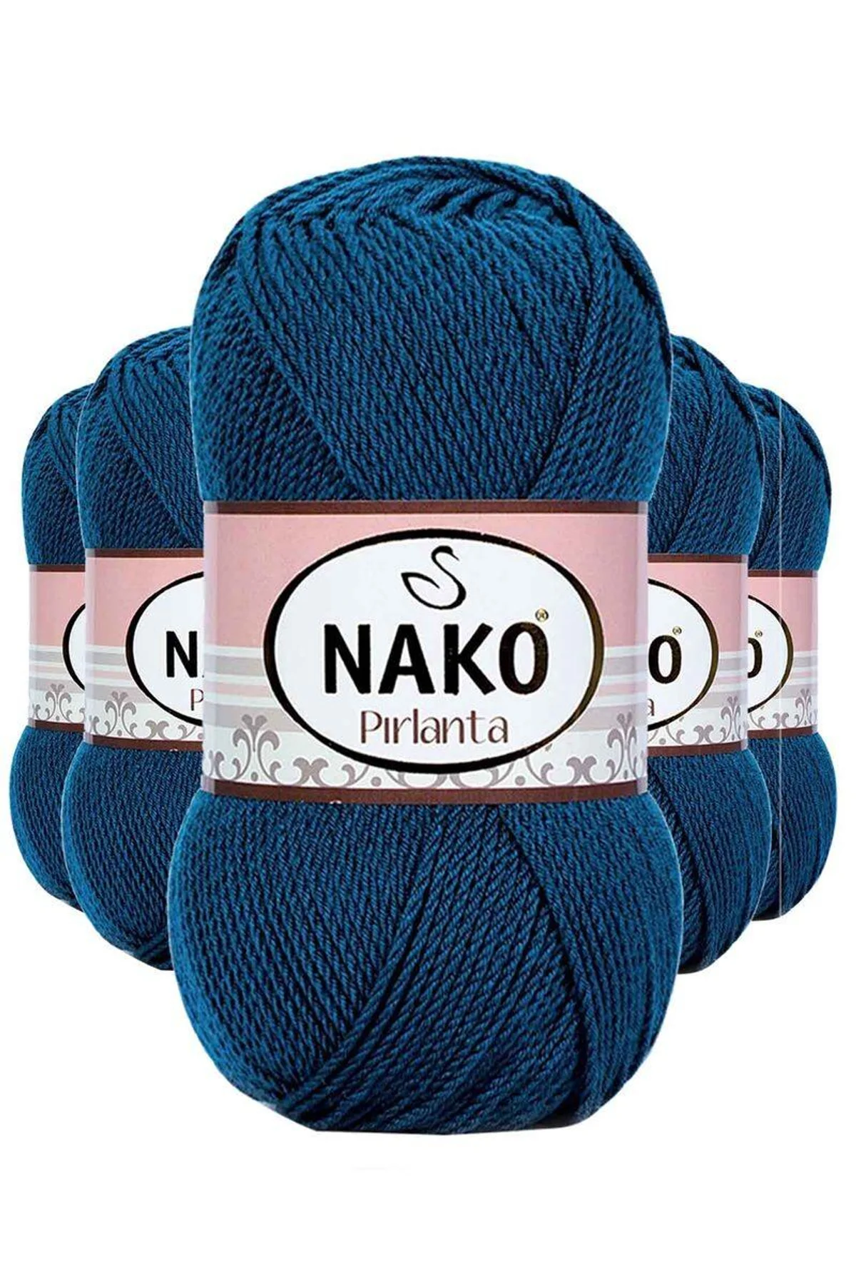 5 Adet Pırlanta Amigurumi El Örgü İpi Yünü Petrol Mavi 10328 - Just Cheap Store Görsel 2