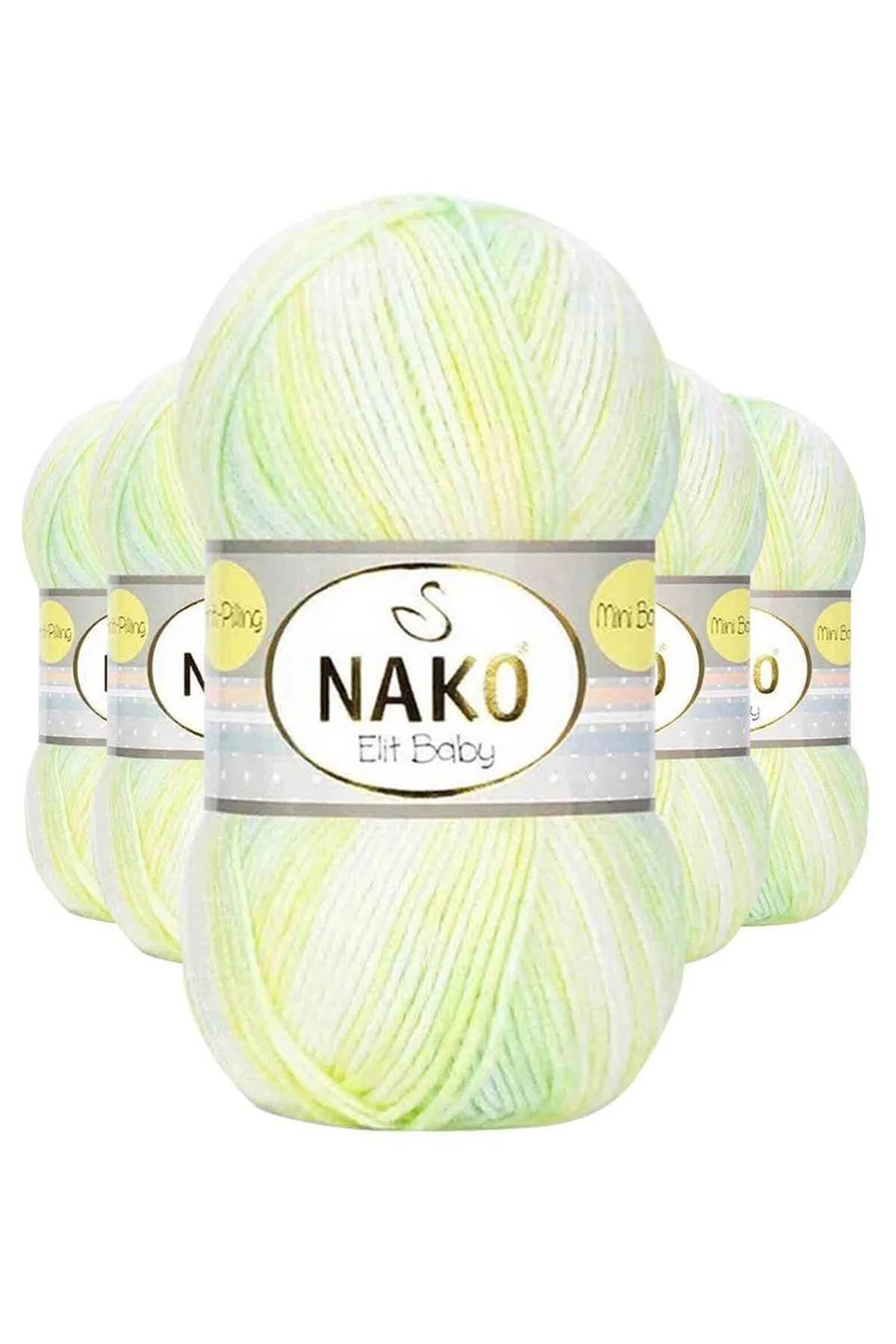 5 Adet Mini Batik Bebe El Örgü İpi Sarı Yeşil 32424 - Just Cheap Store Görsel 2