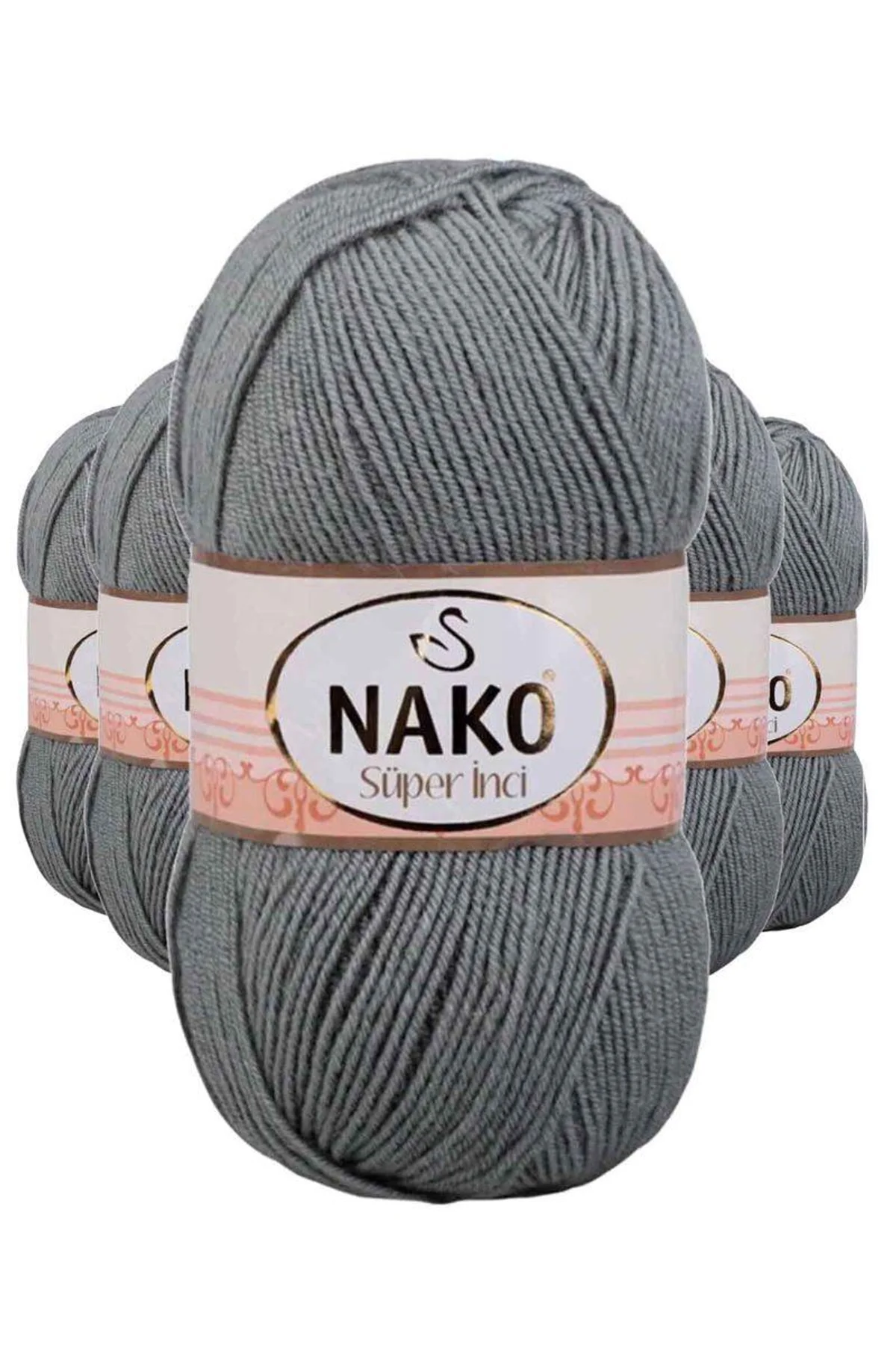 5 Adet Süper İnci El Örgü İpi 100 gr Pastel Yeşil 11537 - Just Cheap Store Görsel 2