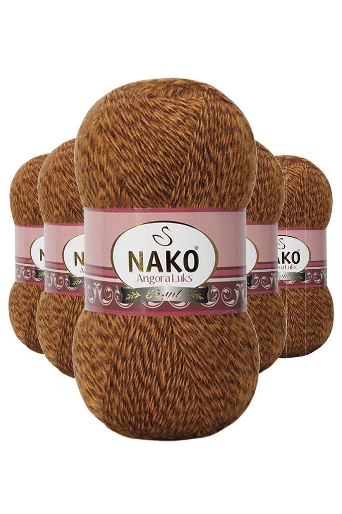 5 Adet Angora Lüks El Örgü İpi Hardal Muline 21361 - Just Cheap Store Görsel 2