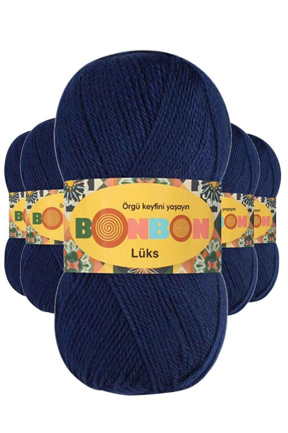 5 Adet Lüks Patik İpi Yünü Lacivert 98244 - Just Cheap Store Görsel 2