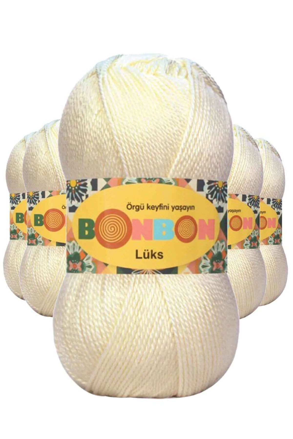 5 Adet Lüks Patik İpi Yünü Krem 98272 - Just Cheap Store Görsel 2