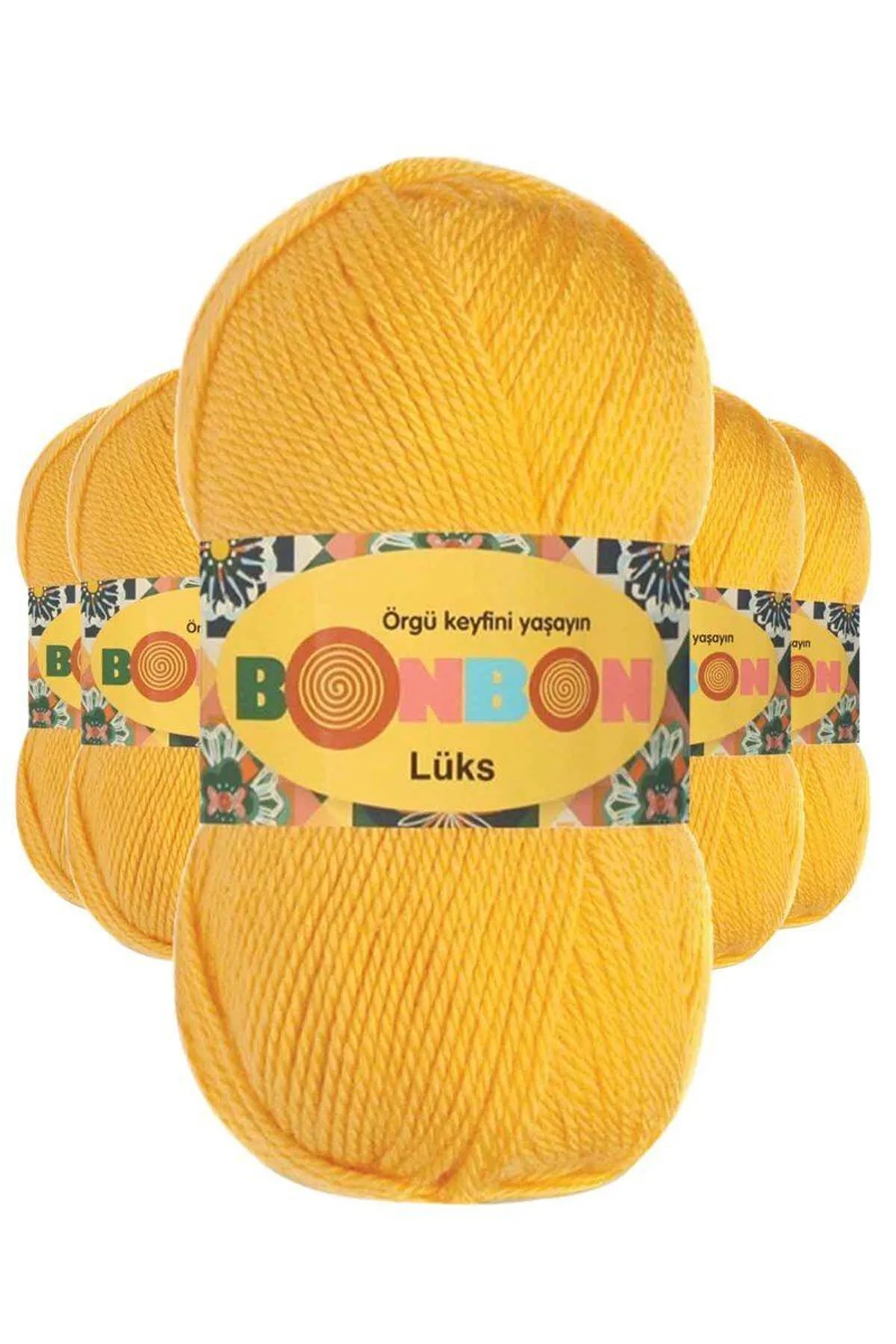 5 Adet Lüks Patik İpi Yünü Sarı 98289 - Just Cheap Store Görsel 2