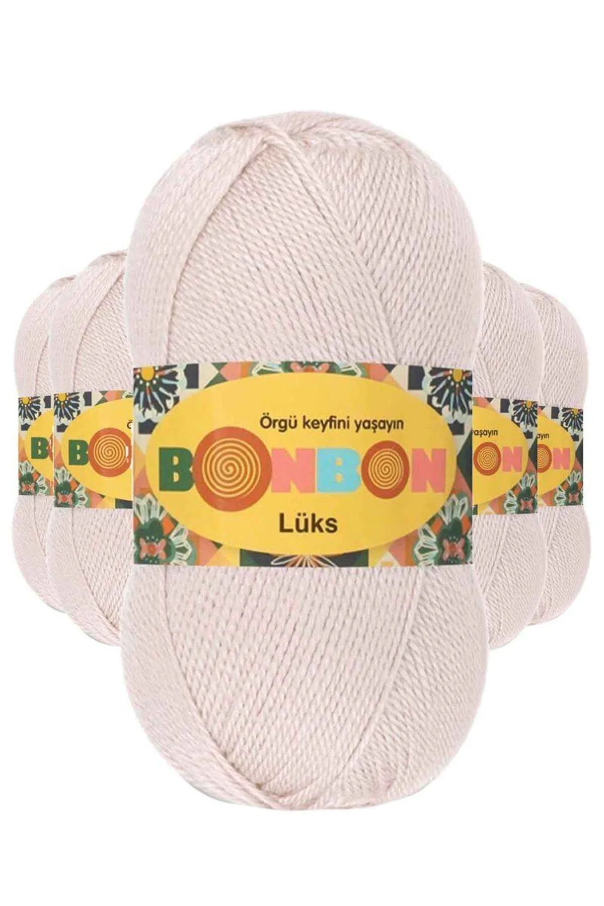 5 Adet Lüks Patik İpi Yünü Pudra 98405 - Just Cheap Store Görsel 2