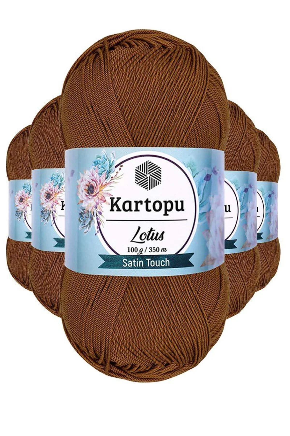 5 Adet Lotus Bikini Büstiyer Bluz Örgü İpi K840 Koyu Hardal - Just Cheap Store Görsel 2