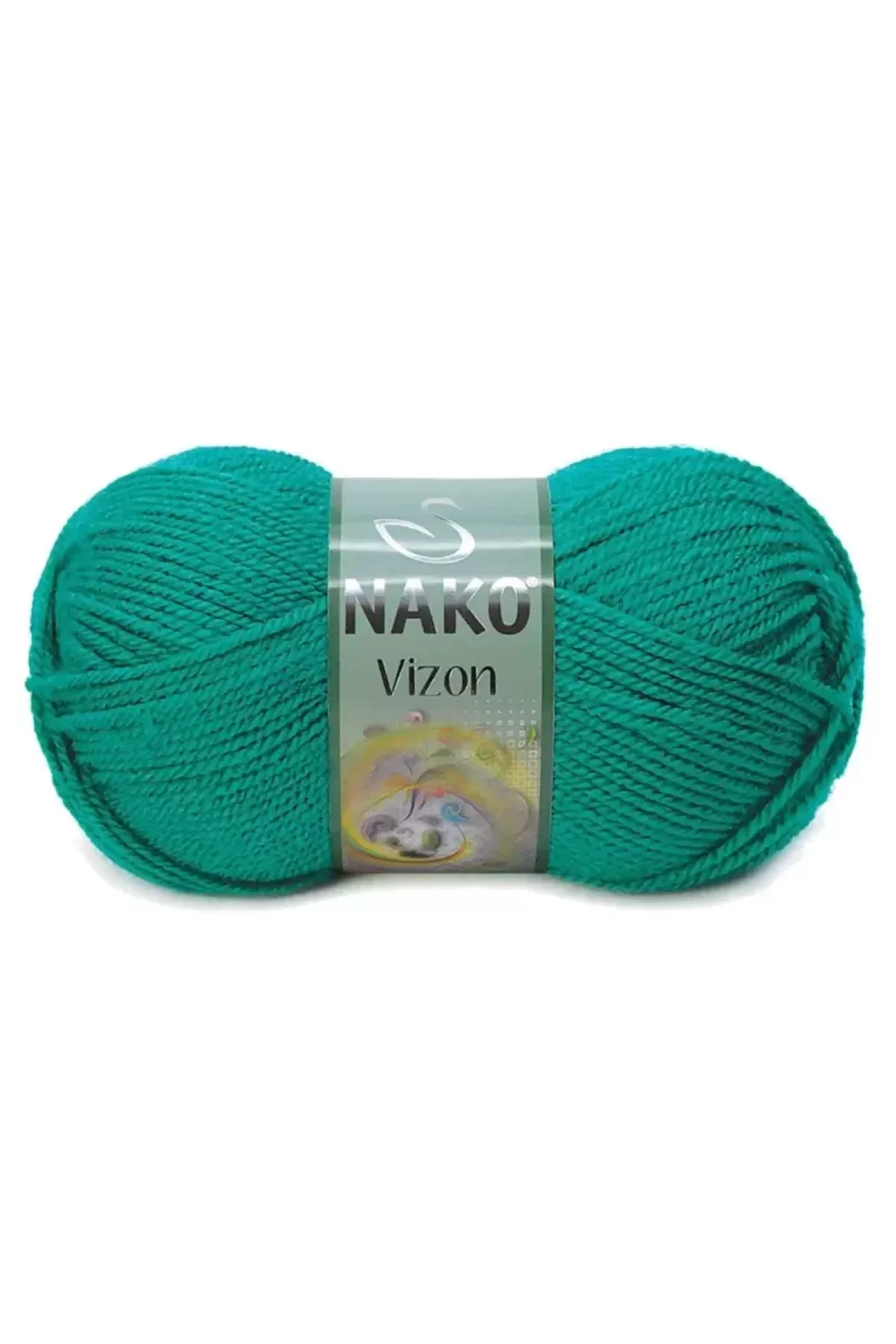 5 Adet Vizon Premium Akrilik El Örgü İpi Yünü Renk No:181 Ördek Başı Yeşil - Just Cheap Store Görsel 2
