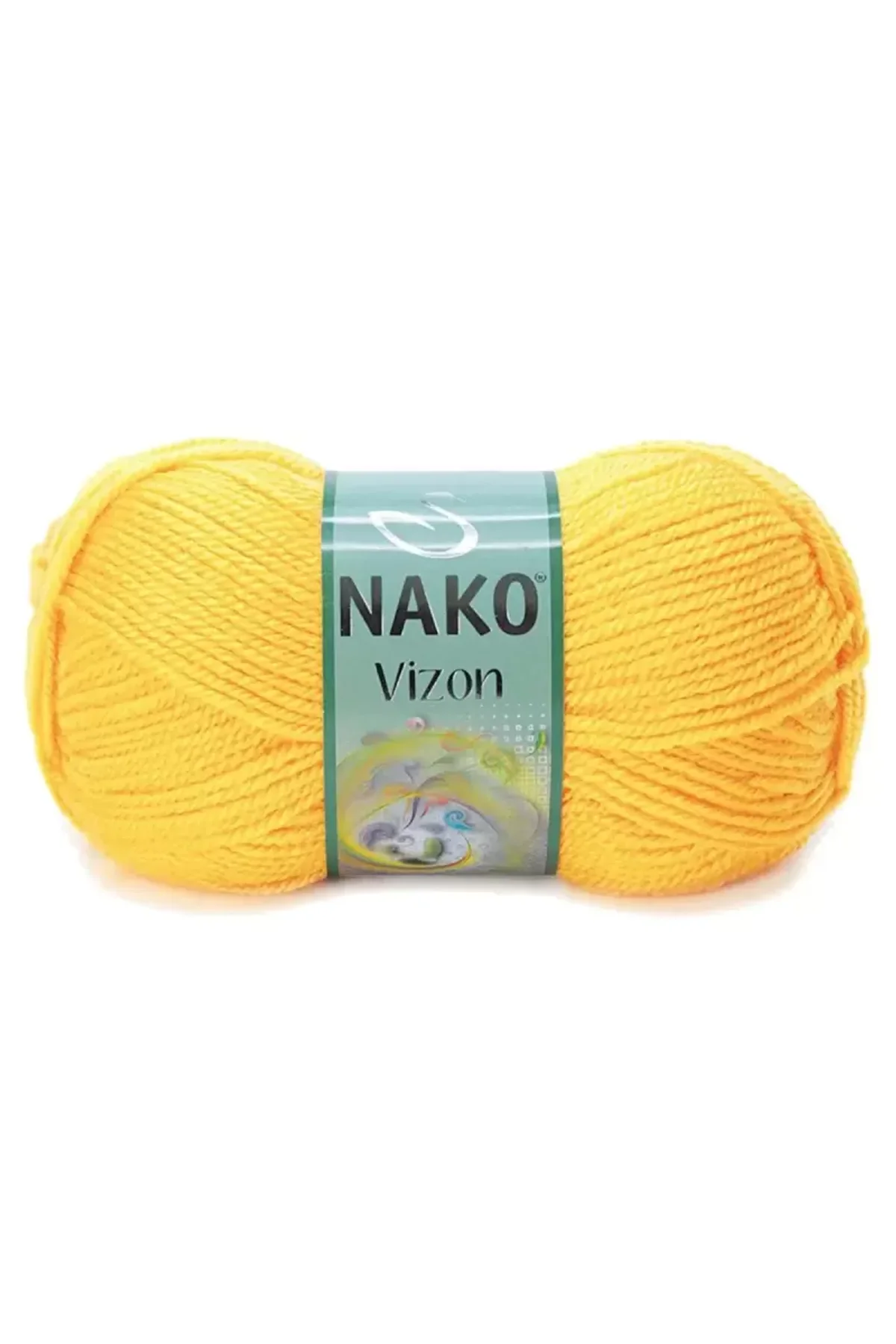 5 Adet Vizon Premium Akrilik El Örgü İpi Yünü Renk No:184 Sarı - Just Cheap Store Görsel 2