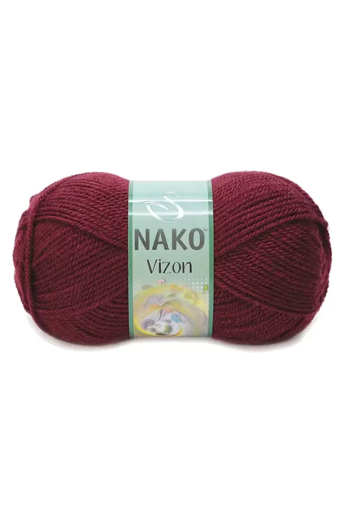 5 Adet Vizon Premium Akrilik El Örgü İpi Yünü Renk No:999 Bordo - Just Cheap Store Görsel 2