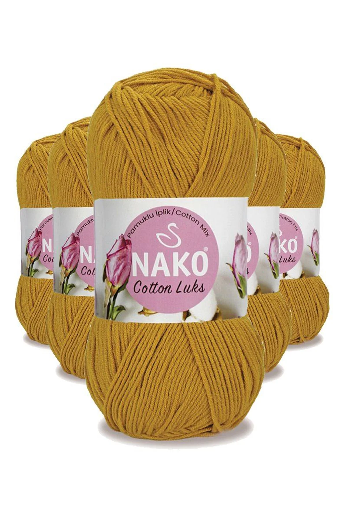 5 Adet Cotton Lüks Yelek Tunik Kazak Bluz Hırka İpi Yünü Hardal 97555 - Just Cheap Store Görsel 3