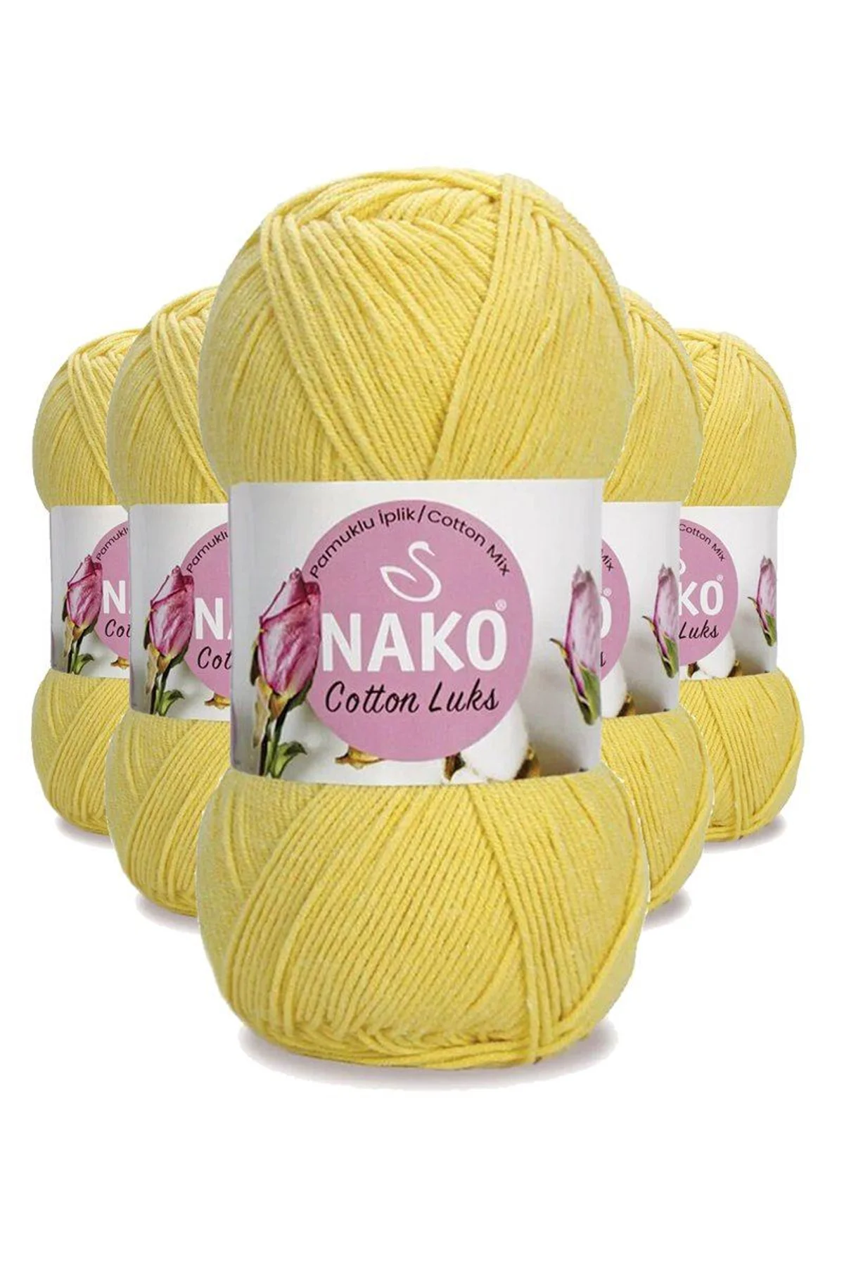 5 Adet Cotton Lüks Yelek Tunik Kazak Bluz Hırka İpi Yünü Açık Sarı 97554 - Just Cheap Store Görsel 3