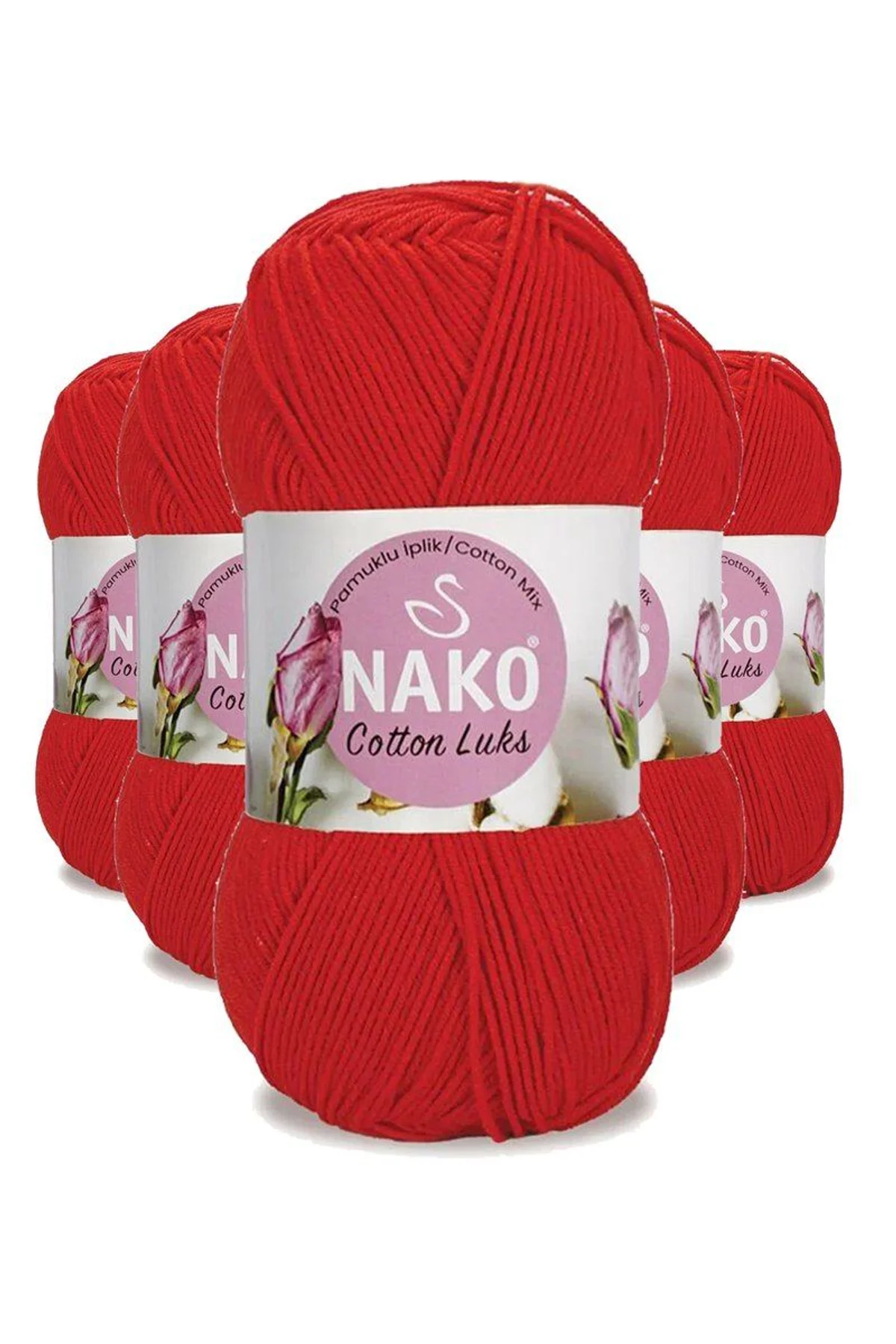 5 Adet Cotton Lüks Yelek Tunik Kazak Bluz Hırka İpi Yünü Kırmızı 97573 - Just Cheap Store Görsel 3