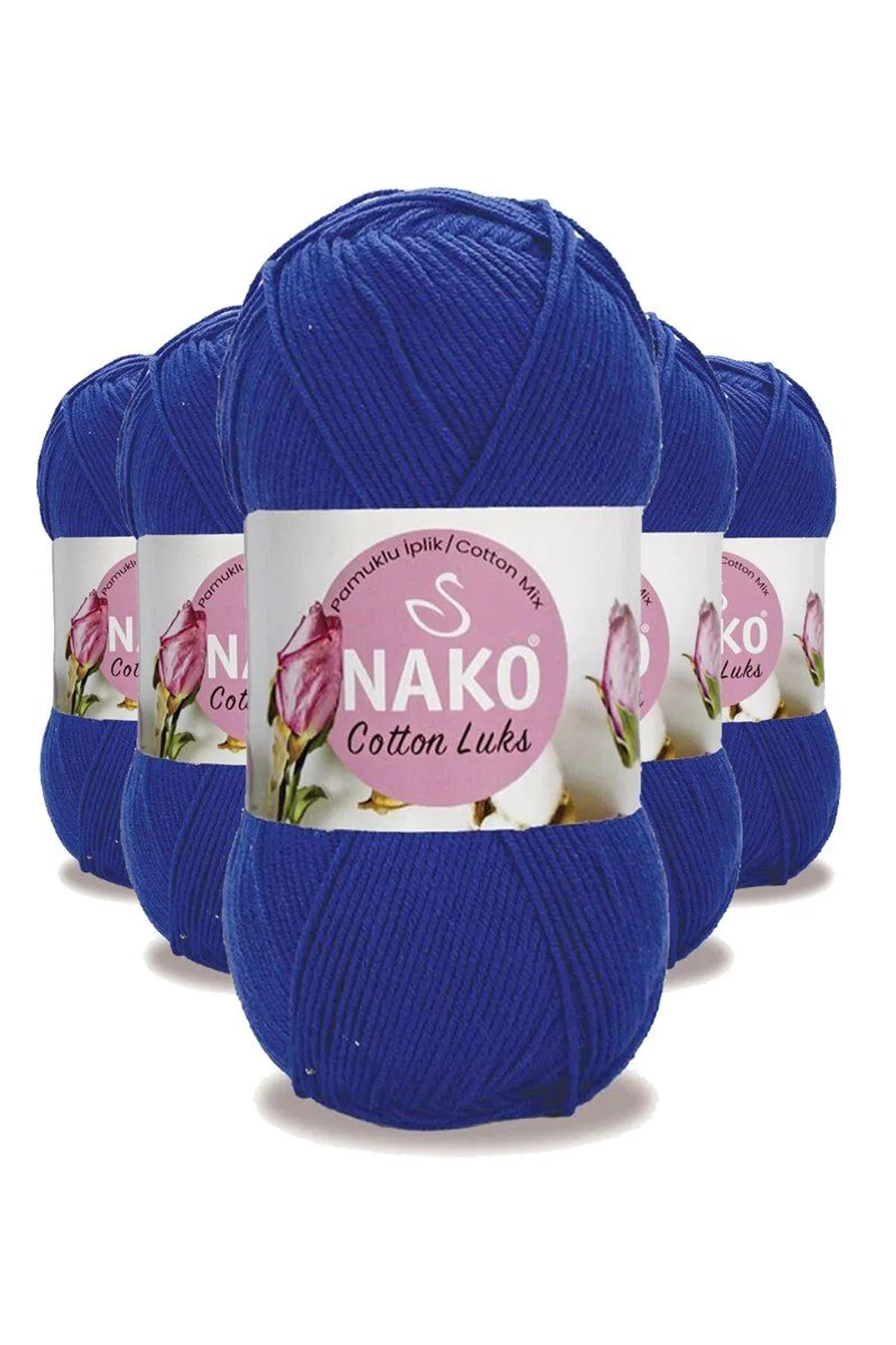 5 Adet Cotton Lüks Yelek Tunik Kazak Bluz Hırka İpi Yünü Saks Mavi 97561 - Just Cheap Store Görsel 3