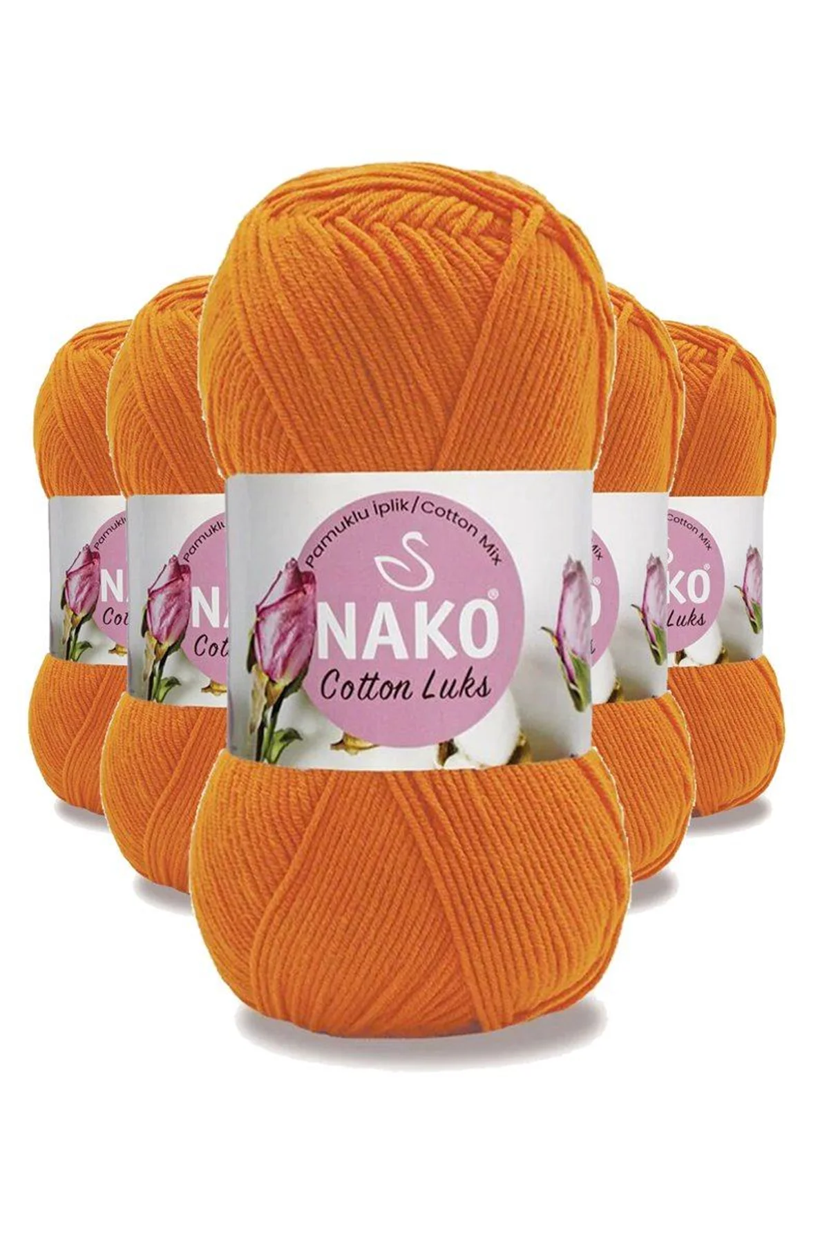 5 Adet Cotton Lüks Yelek Tunik Kazak Bluz Hırka İpi Yünü Turuncu 97552 - Just Cheap Store Görsel 3