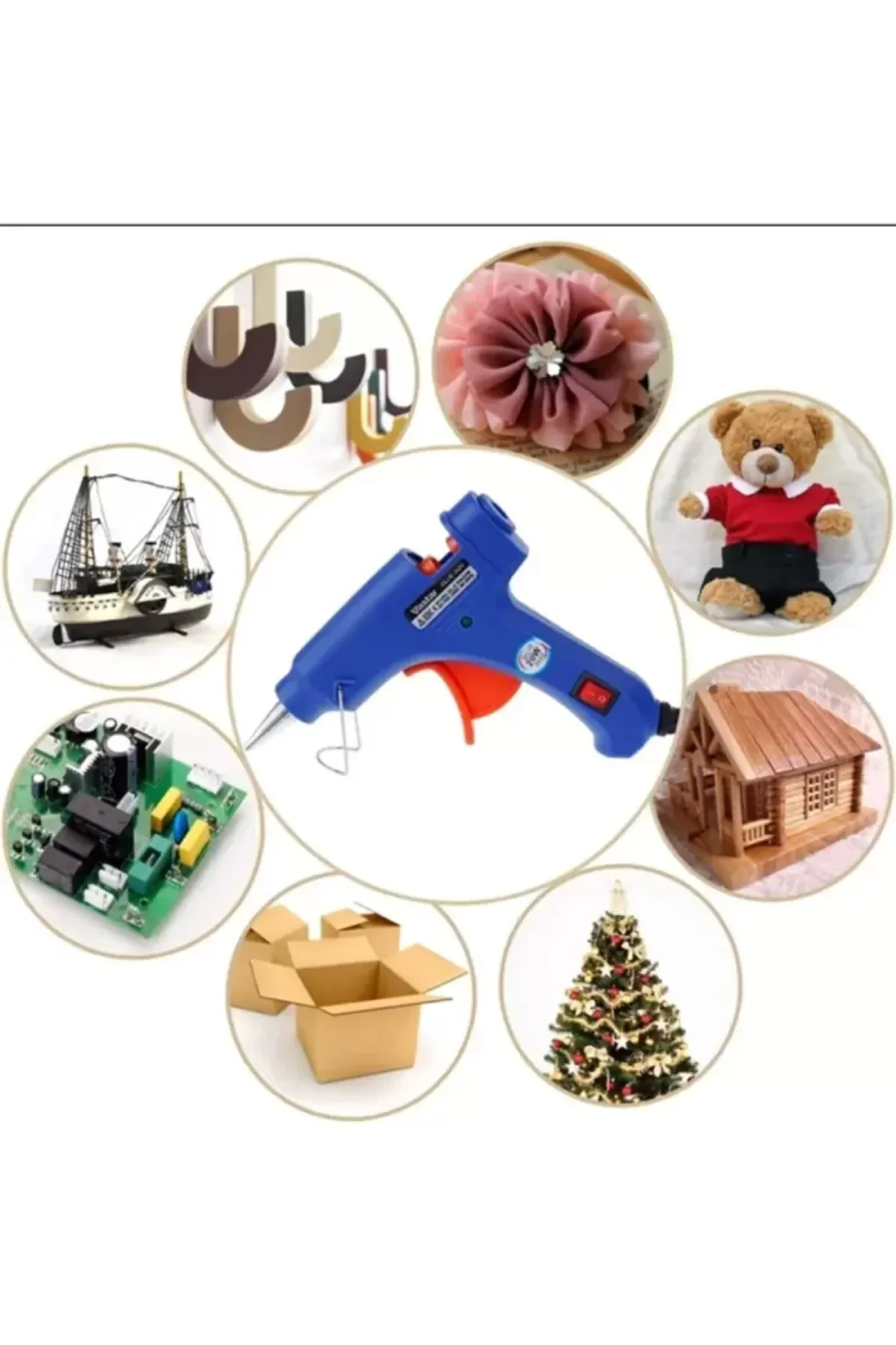 Dhgl Sıcak Silikon Işıklı Tetikli Mum Tutkal Tabancası 20w - Just Cheap Store Görsel 3