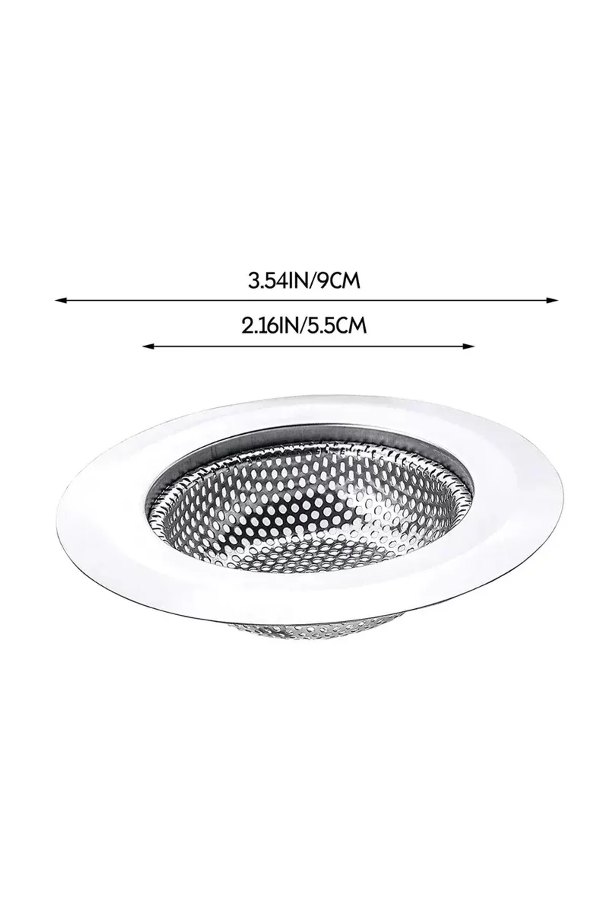 Mutfak Su Lavabo Filtresi Örgü Süzgeç Paslanmaz Çelik 7.5 cm Çap - Just Cheap Store Görsel 2
