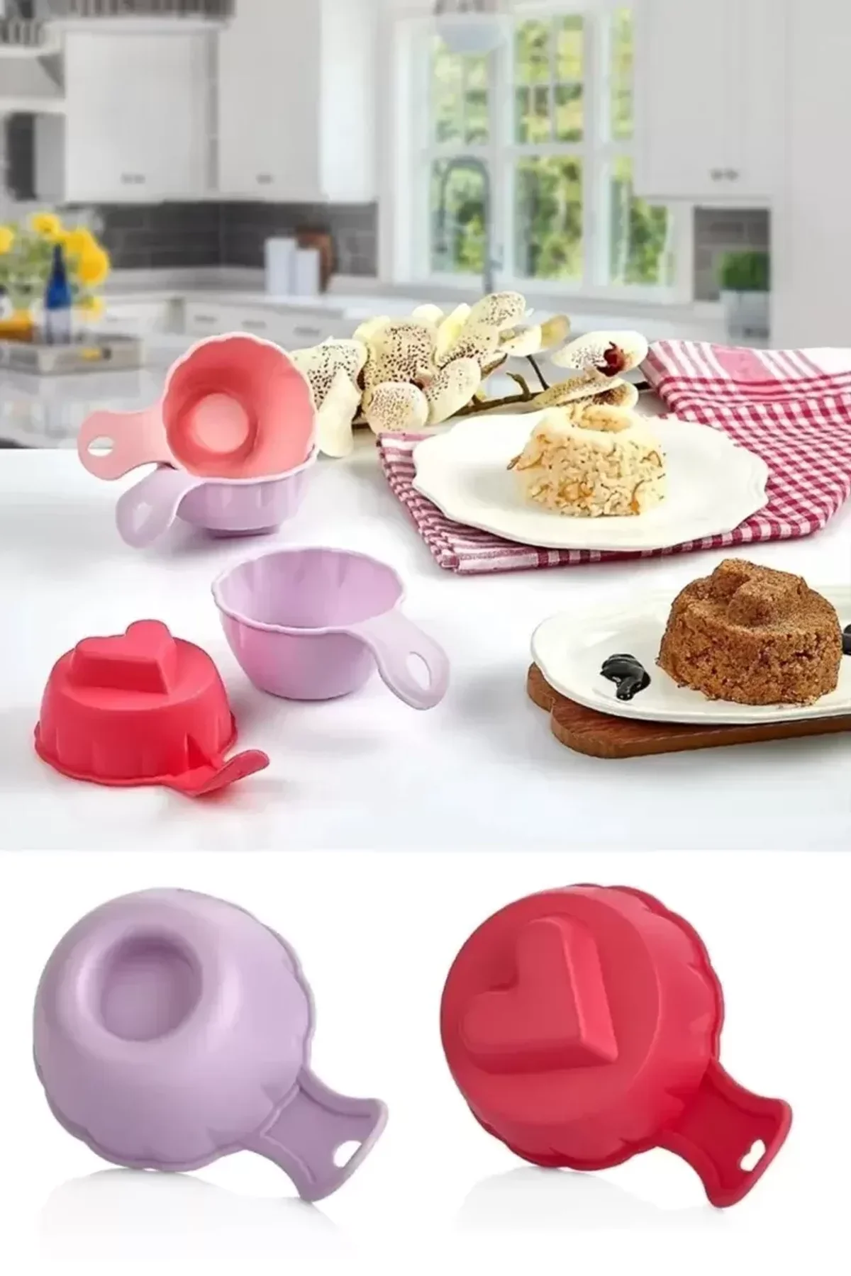 Pratik Pilav Ve Tatlı Kalıbı 4 Adet Pilav Ve Tatlı Şekillendirici - Just Cheap Store Görsel 3